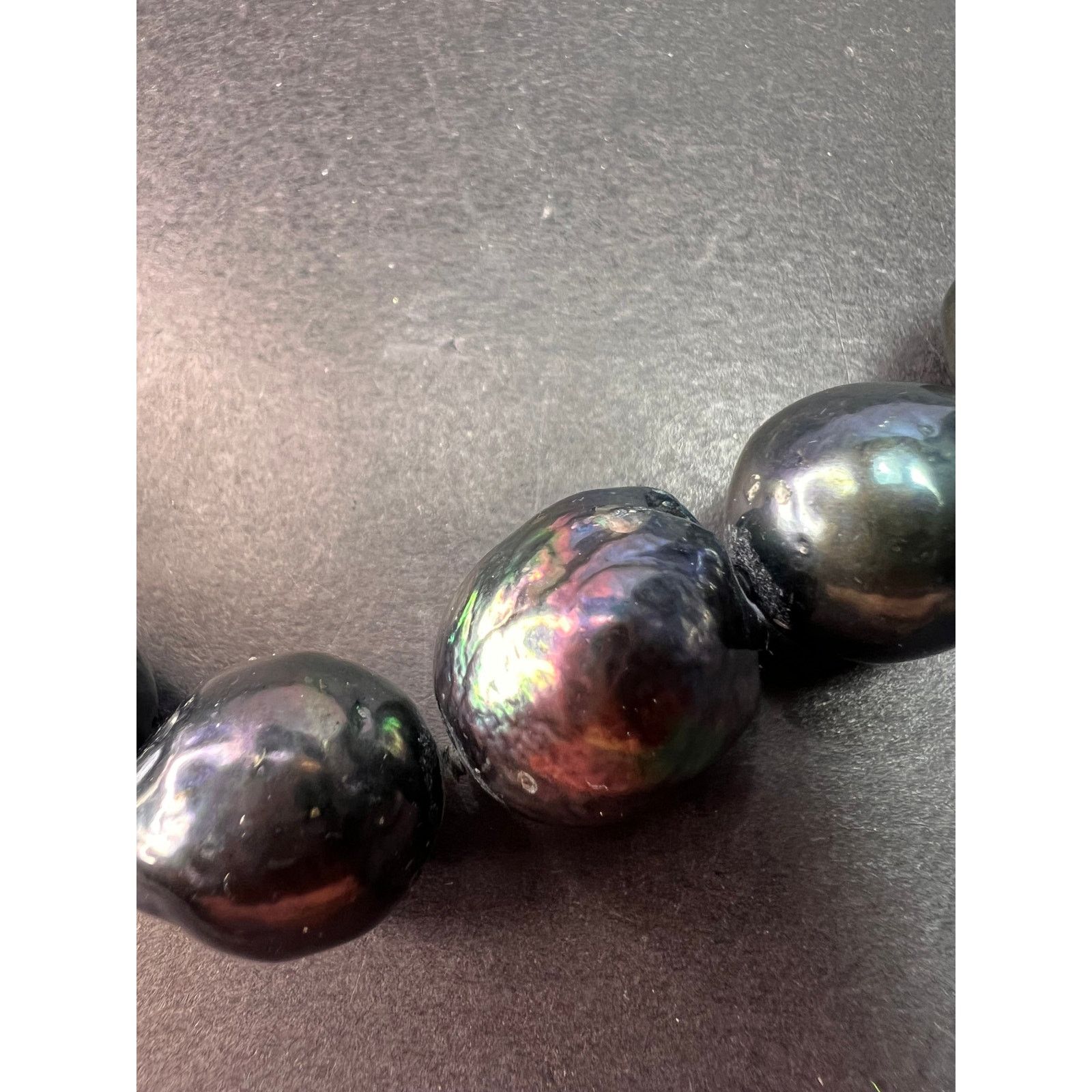 Other 13mm Cultured black pearl 22 inch necklace with 925 clasp Size ONE SIZE - 3 Thumbnail