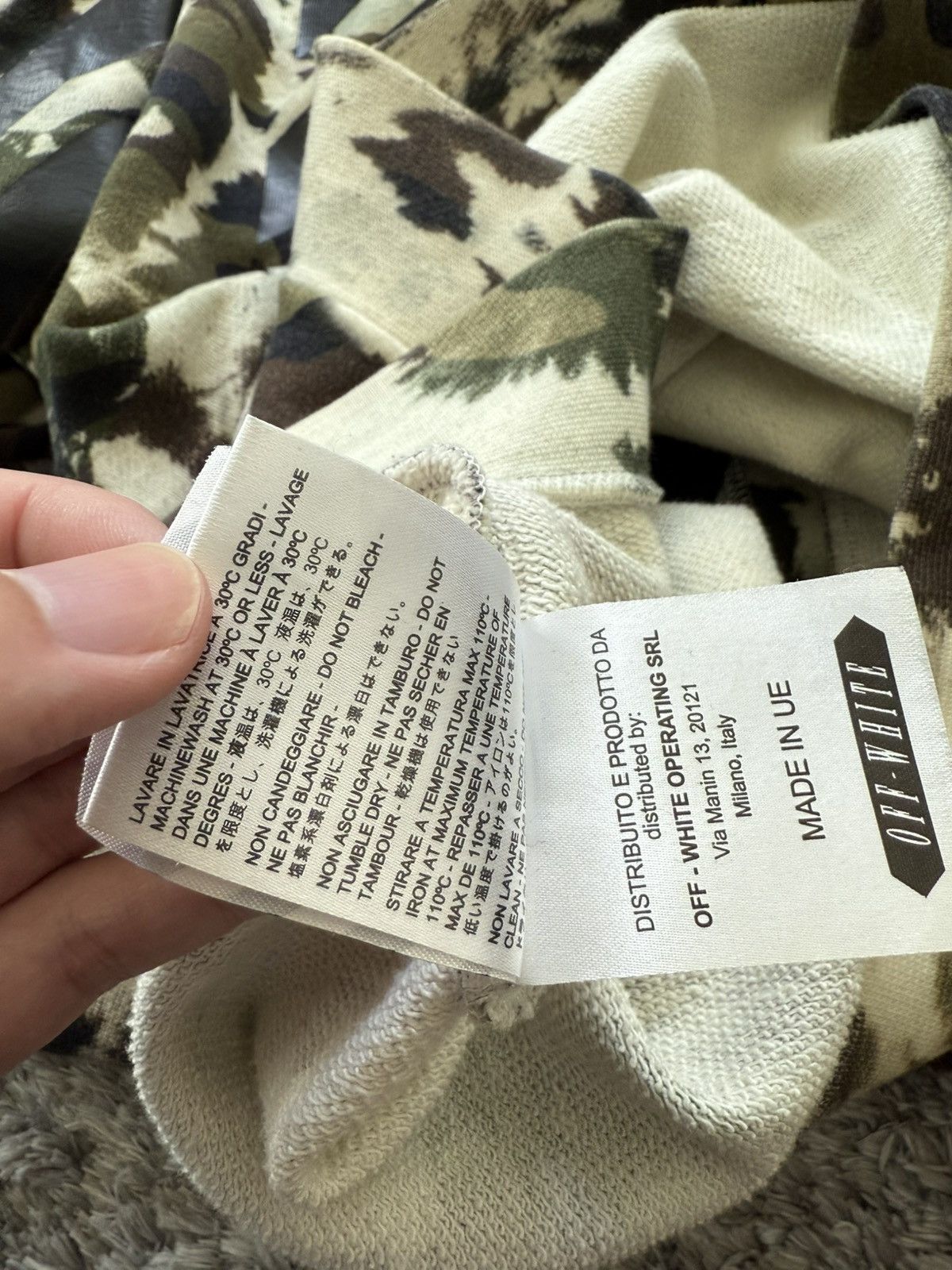 Off-White Off white Vintage Camo Zip Up Hoodie size S Size US S / EU 44-46 / 1 - 8 Thumbnail