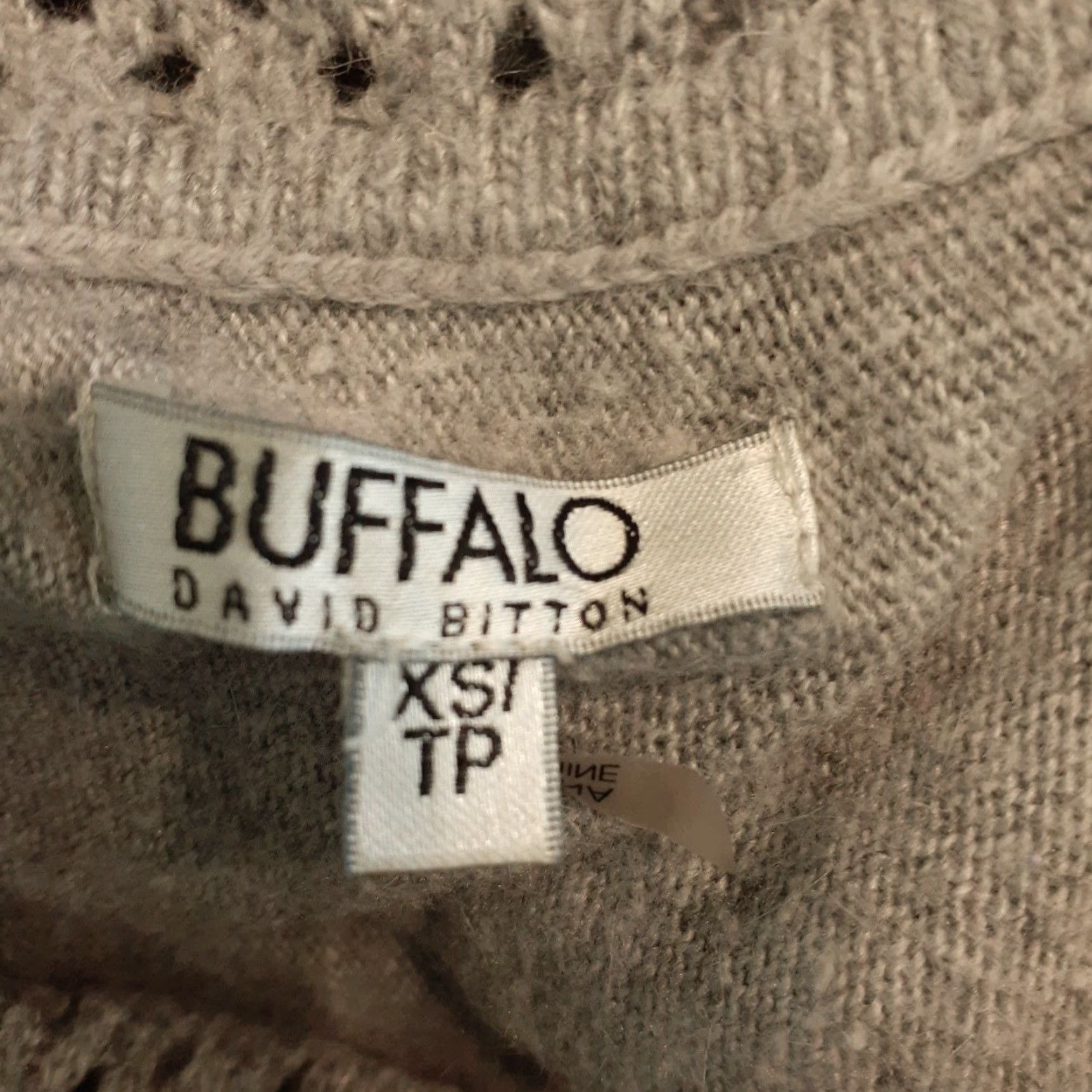 Buffalo David Bitton Buffalo David Bitton Sweater Womens XS Gray Angora Blend Long Sleeve Cowl Neck Size XS / US 0-2 / IT 36-38 - 7 Thumbnail