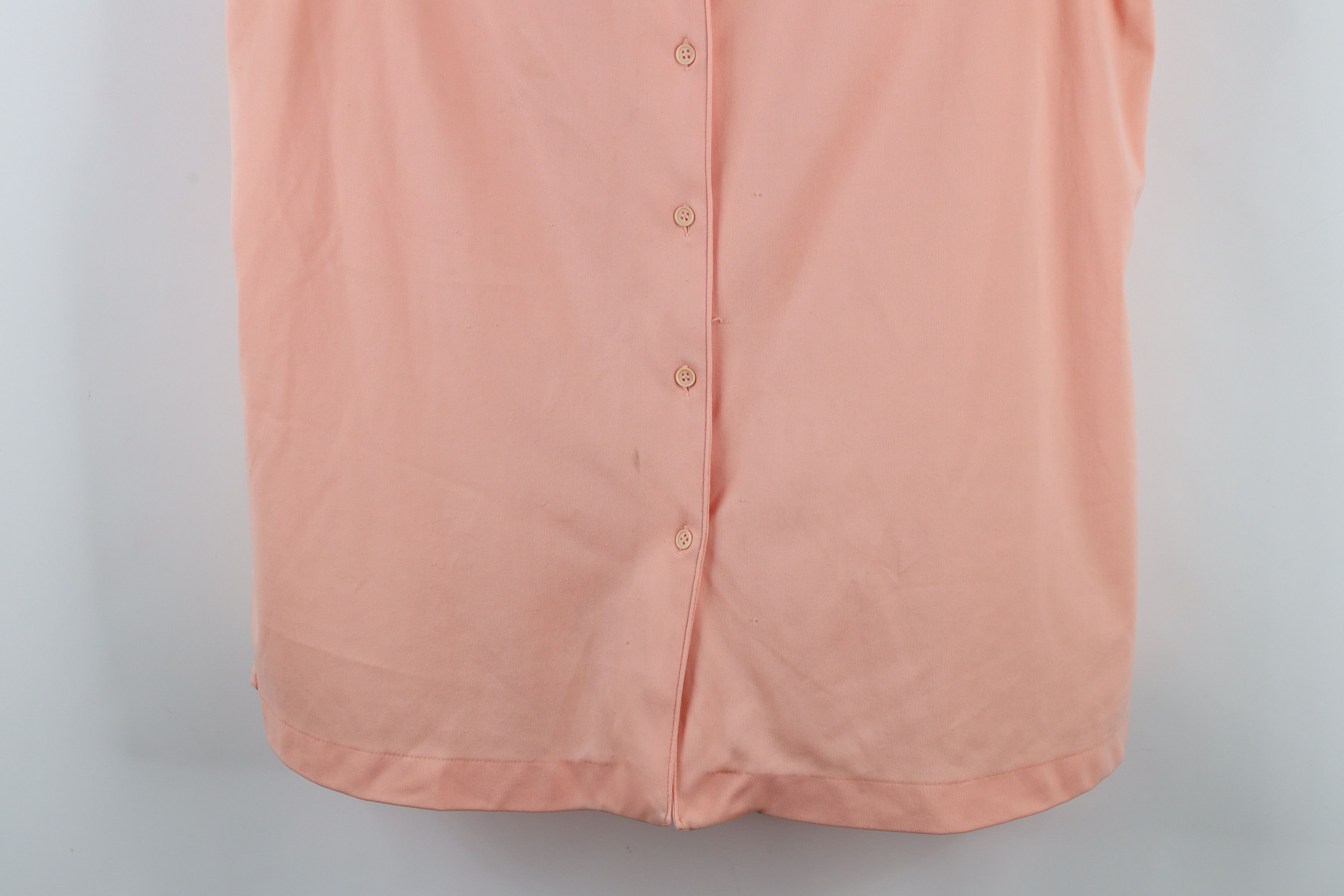 Vintage Vintage 70s Streetwear Sleeveless Knit Button Shirt Pink Size S / US 4 / IT 40 - 3 Thumbnail
