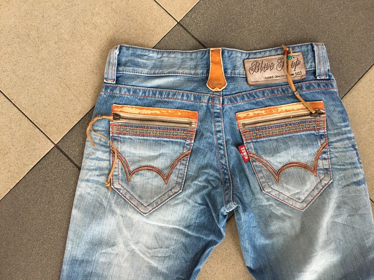 Edwin × Japanese Brand Edwin 503 blue trip navajo style Size 30" / US 8 / IT 44 - 9 Thumbnail