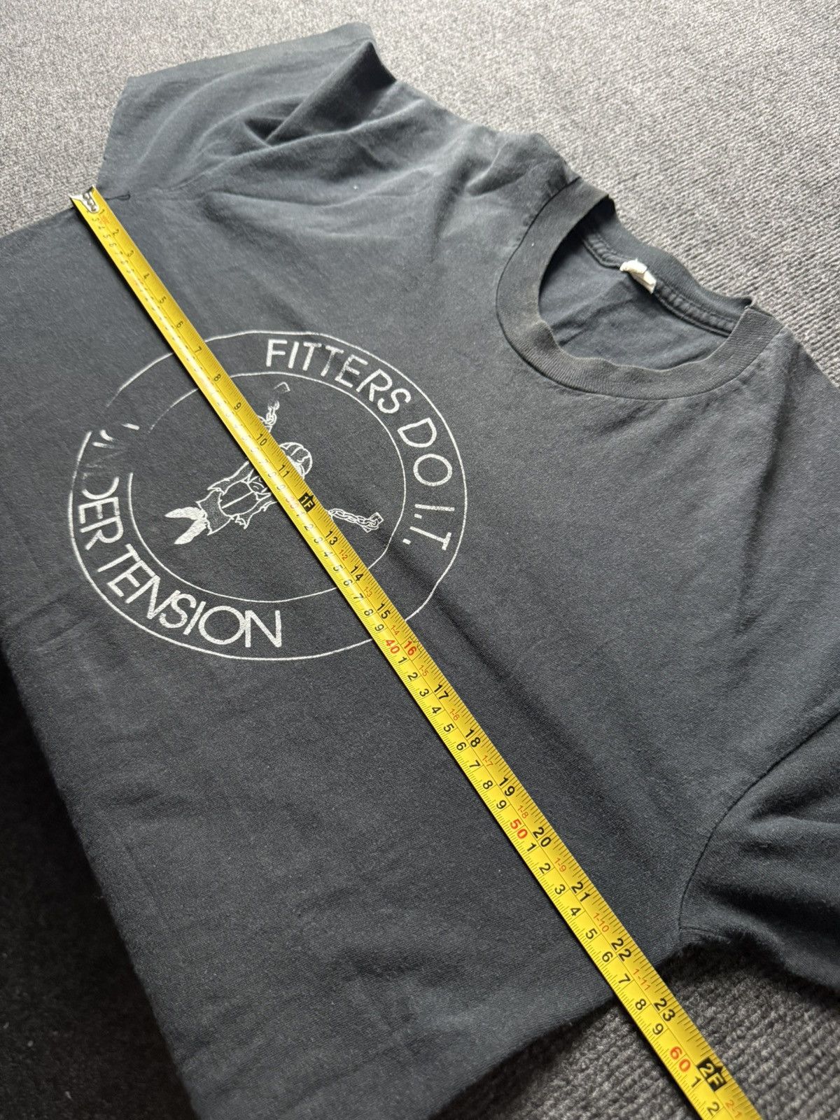Vintage Retro 90s Vintage Fitters Do It Under Tension Graphic Tee Size US M / EU 48-50 / 2 - 15 Thumbnail