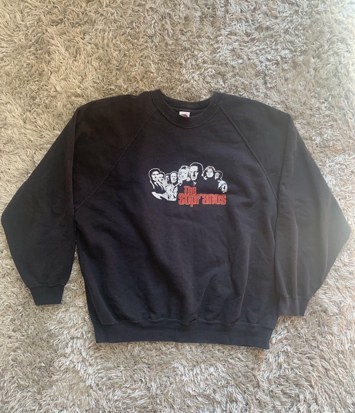 Image of Vintage 90’S The Sopranos Sweater in Black, Men's (Size 2XL)