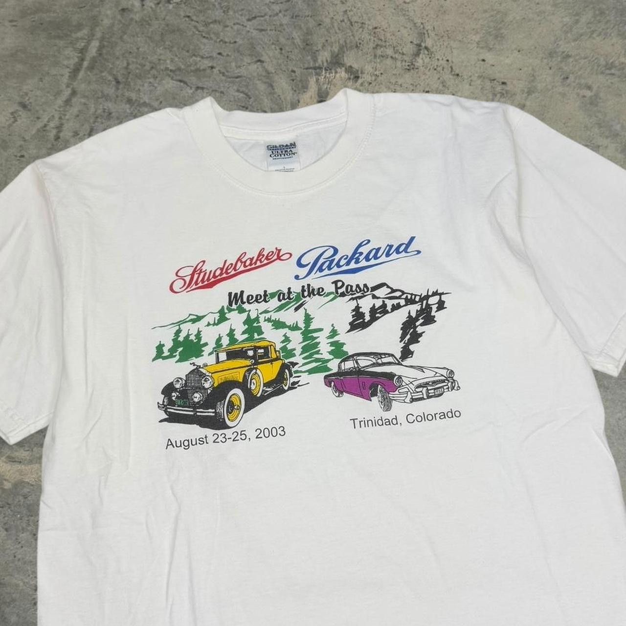 Gildan × Vintage Vintage 2003 Studebaker Packer Meet at the Pass T-Shirt Size US L / EU 52-54 / 3 - 2 Thumbnail