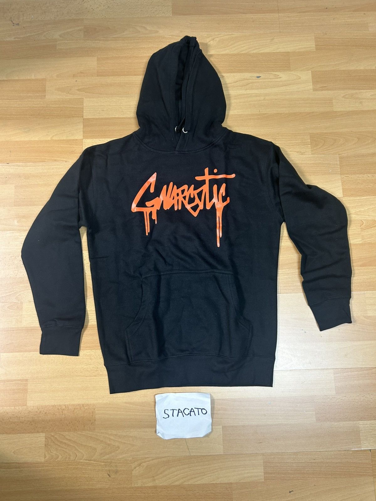 Gnarcotic × Rap Tees Gnarcotic Lil Gnar Drip Logo Hoodie Black/Orange Size US M / EU 48-50 / 2 - 1 Thumbnail