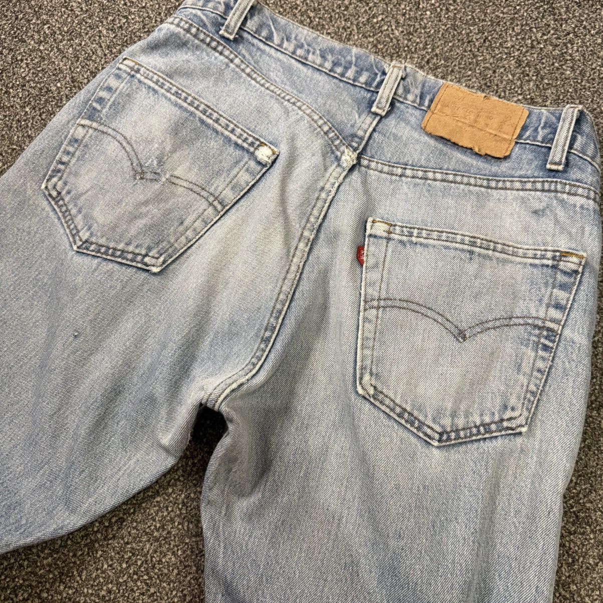 Levi's Vintage Clothing 70s 80s Levis 501 Distressed Aging Rindem Denim W34 USA Size US 34 / EU 50 - 8 Thumbnail