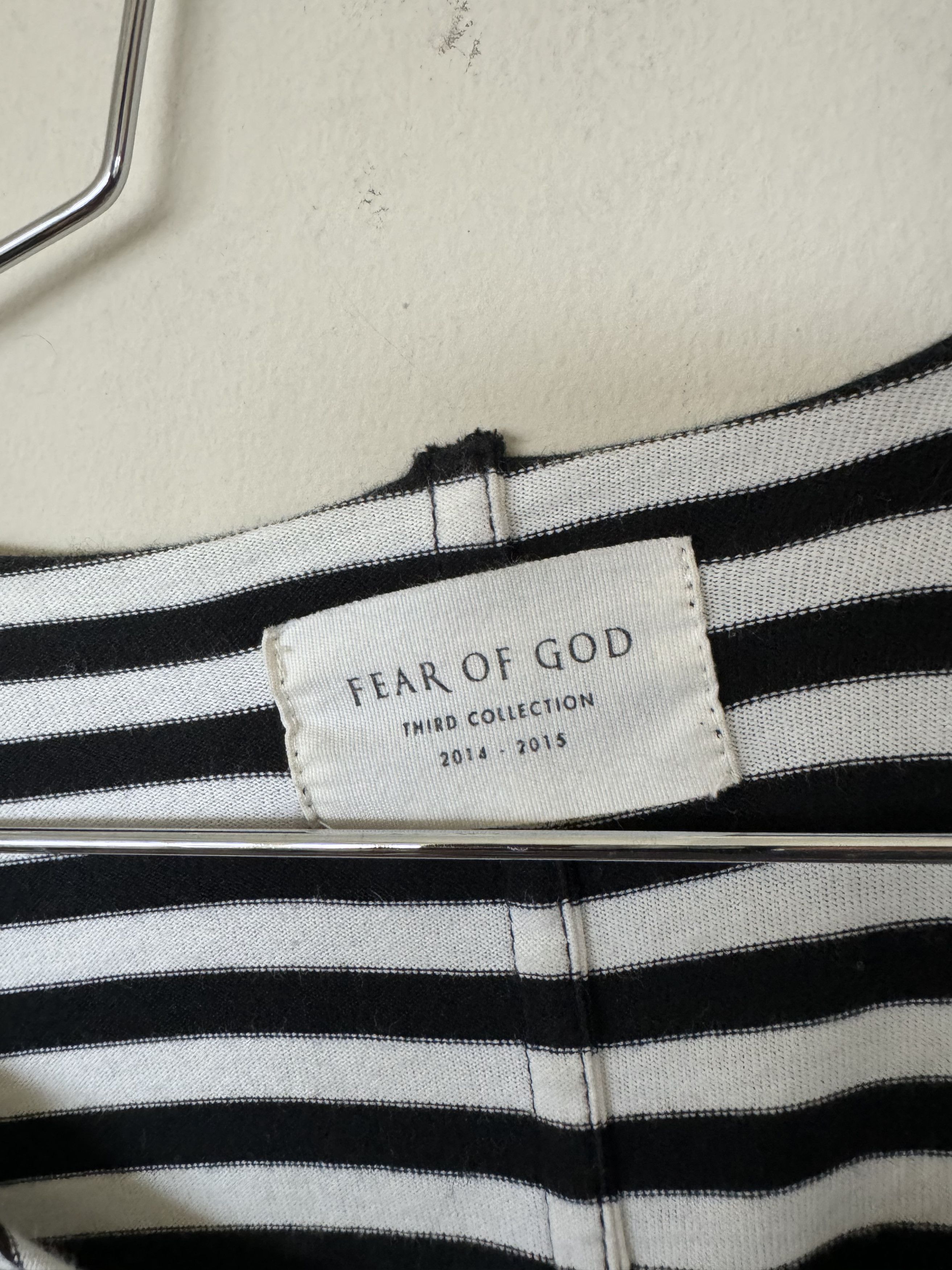 Fear of God Fear Of God Striped Long Sleeve 3rd Collection Size US L / EU 52-54 / 3 - 3 Thumbnail