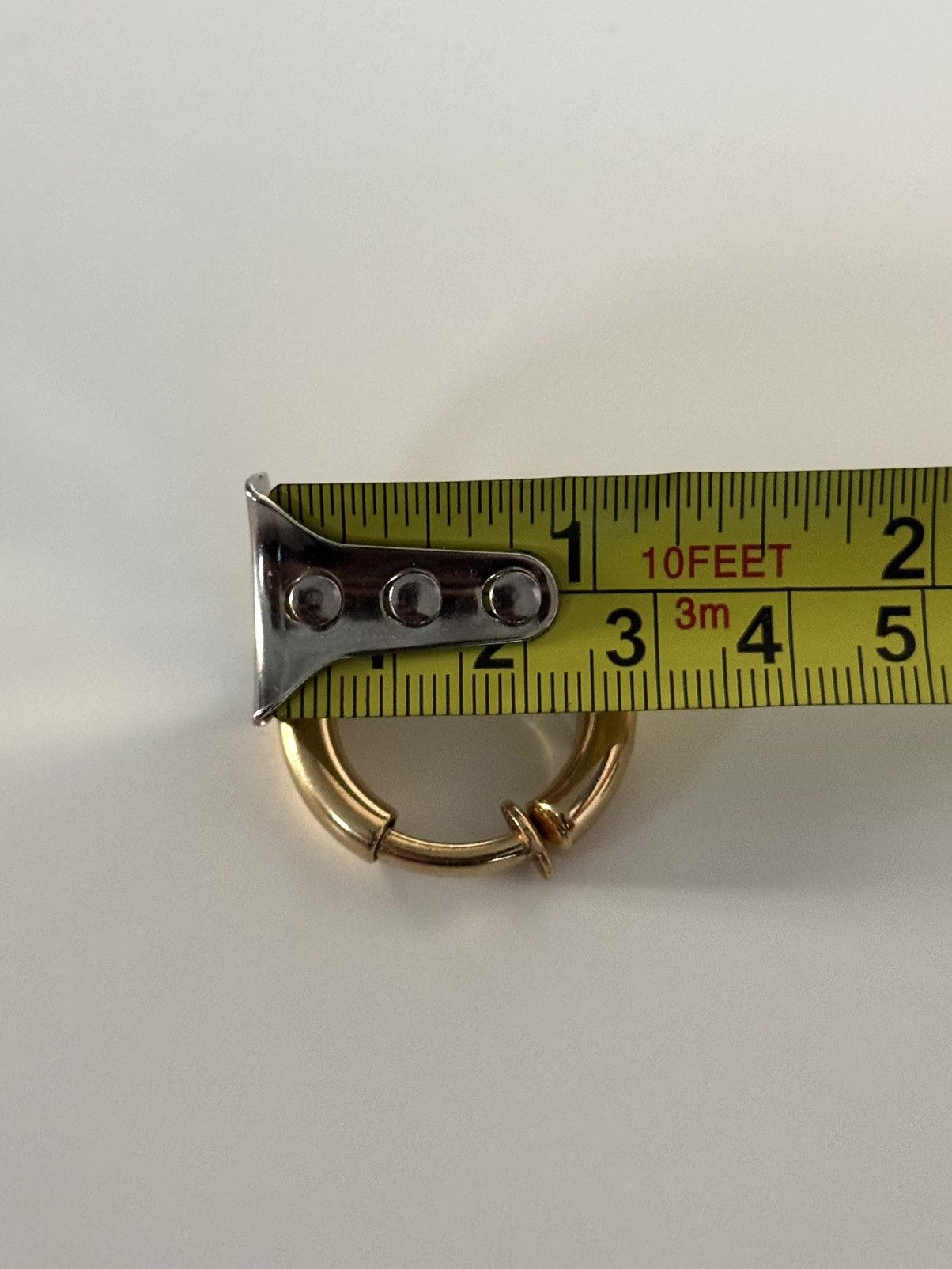 Dior ★0% TAX★ MINIMALISTIC DIOR GOLD PLATED HOOP EARRINGS CLIPS Size ONE SIZE - 5 Thumbnail