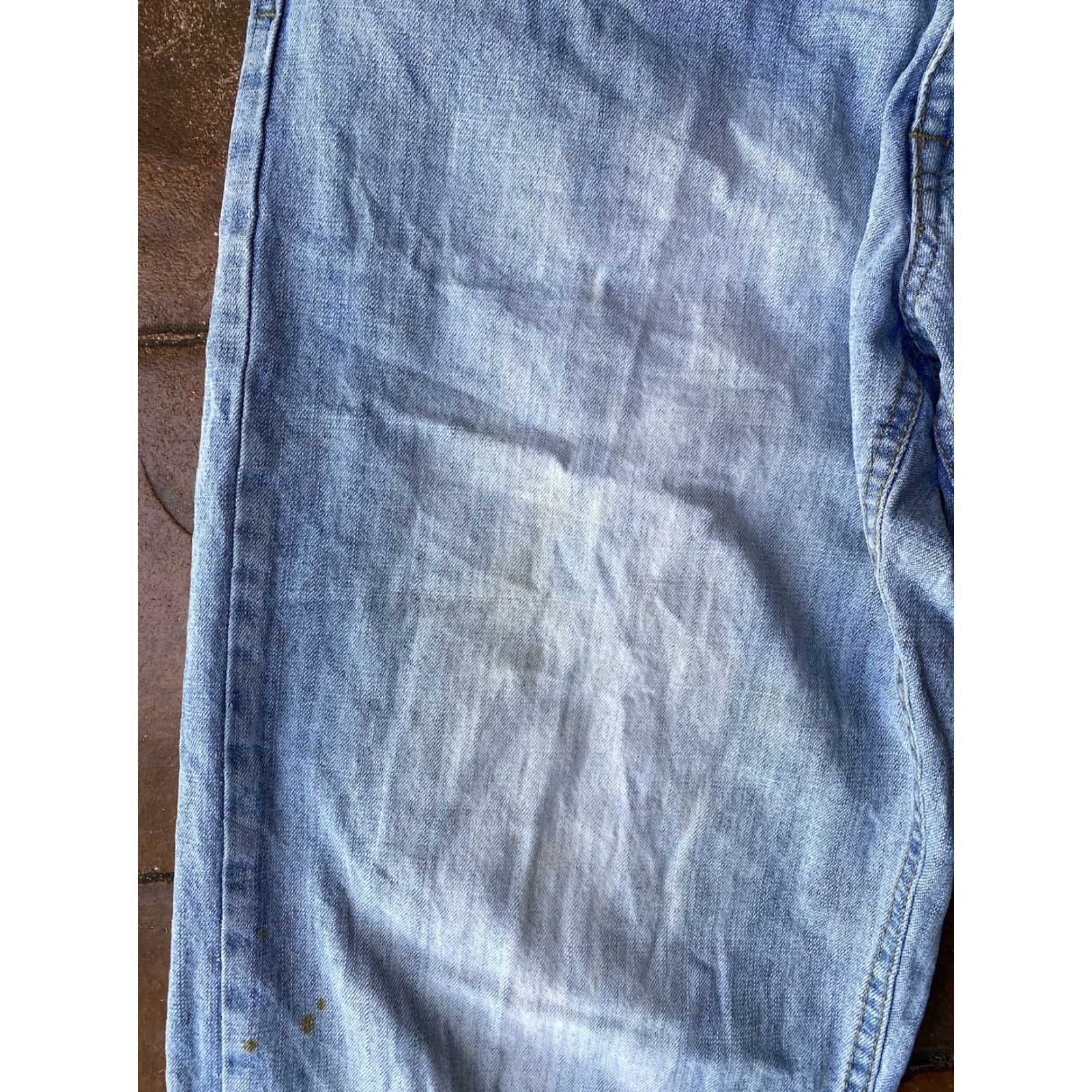 Avirex VINTAGE Avirex Jeans 32x30 Wide-Leg Distressed Denim Black Men Jeans Hip Hop Retro 90s Avirex Mens Jeans Size US 32 / EU 48 - 4 Thumbnail