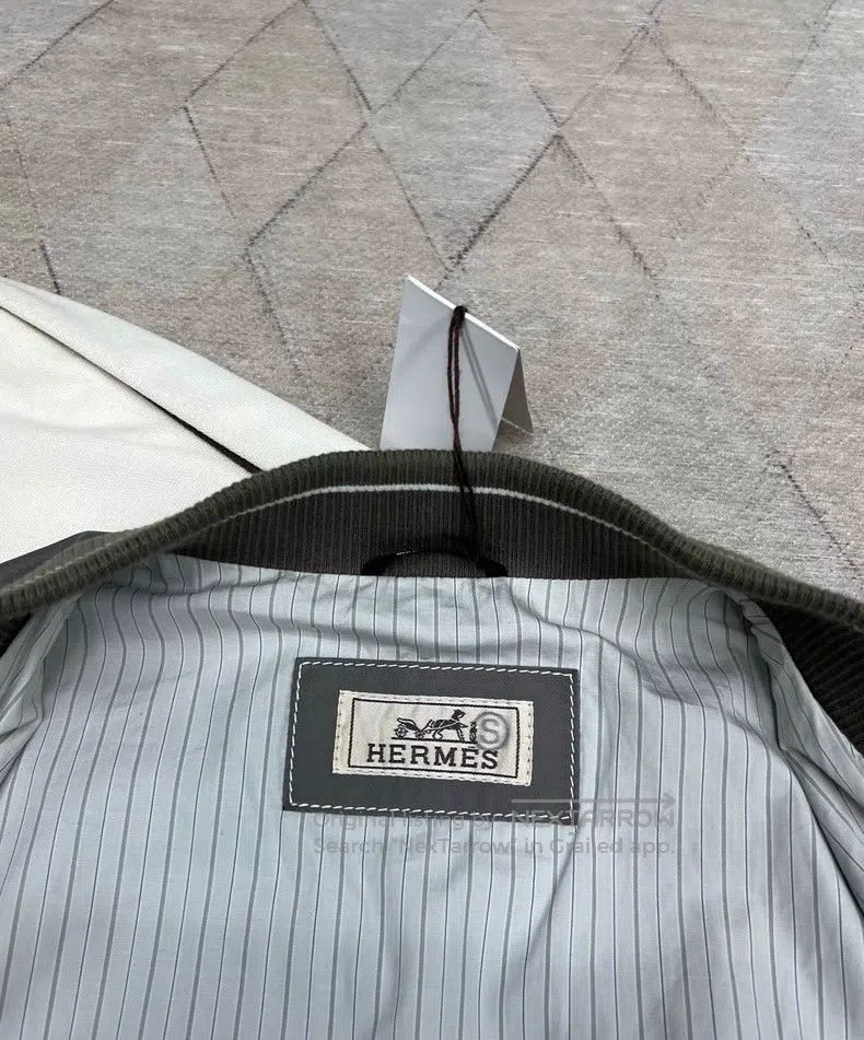 Hermes Hermes Spring-Summer Elephant Gray Lamb Leather Baseball J Size US S / EU 44-46 / 1 - 5 Thumbnail