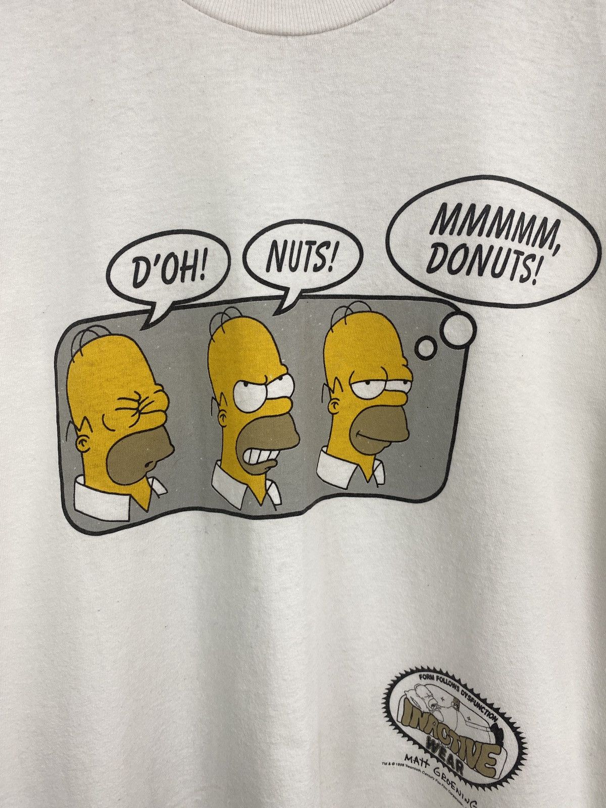 The Simpsons 🇺🇸 Vintage 1998 The Simpsons Matt Groening Bart Lisa T-Shirt Size US XL / EU 56 / 4 - 4 Thumbnail