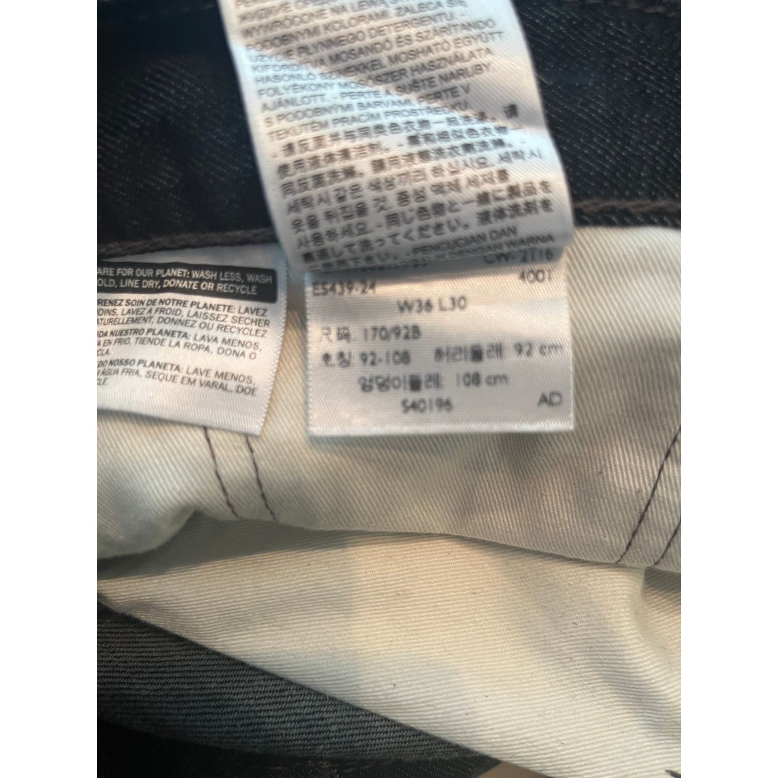 Levi's Levi's 513 Slim Straight Jeans 36x30 Dark Wash New Size US 36 / EU 52 - 8 Thumbnail
