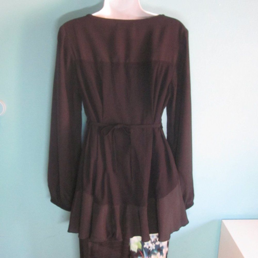 Other Cannisse Paris Womens Black Top Size 2 (US 6 / 8) Size M / US 6-8 / IT 42-44 - 8 Thumbnail