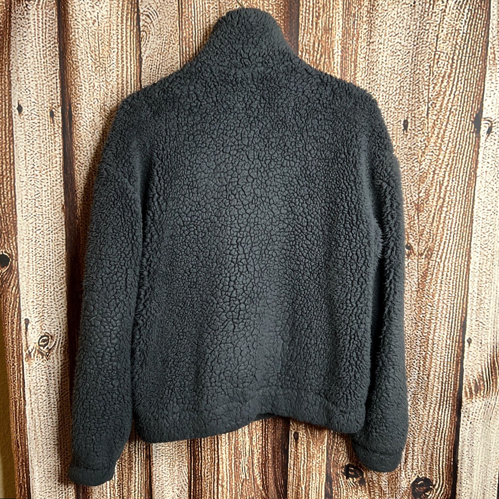 Urban Outfitters VINTAGE Urban Outfitters UO Oversized Sherpa Bomber Zip-Up Jacket M Gray Unisex Crew Coat Hoodie Mens Womens Size M / US 6-8 / IT 42-44 - 4 Thumbnail