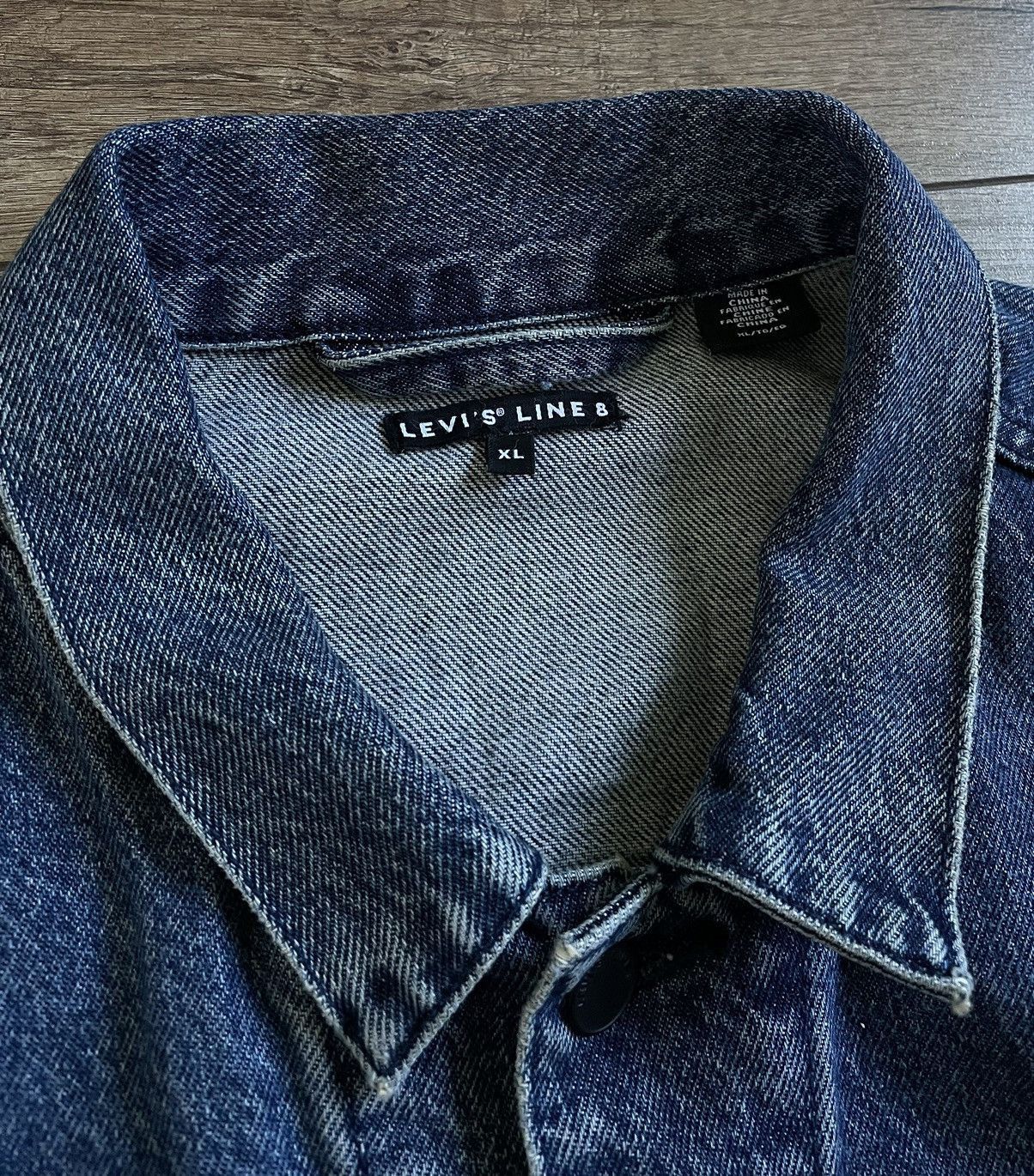 Levi's Levi’s Line 8 Washed Blue Denim Skate Trucker Jacket Size US XL / EU 56 / 4 - 8 Thumbnail