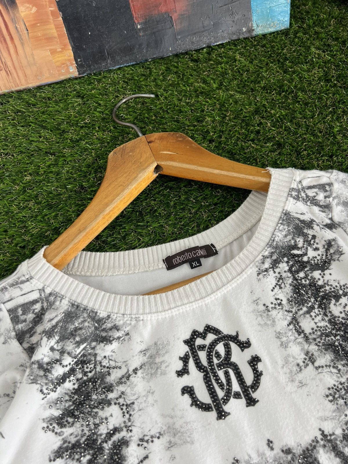 Just Cavalli VINTAGE ROBERTO CAVALLI PRINTED Y2K LONG SLEEVE Size XL / US 12-14 / IT 48-50 - 6 Thumbnail