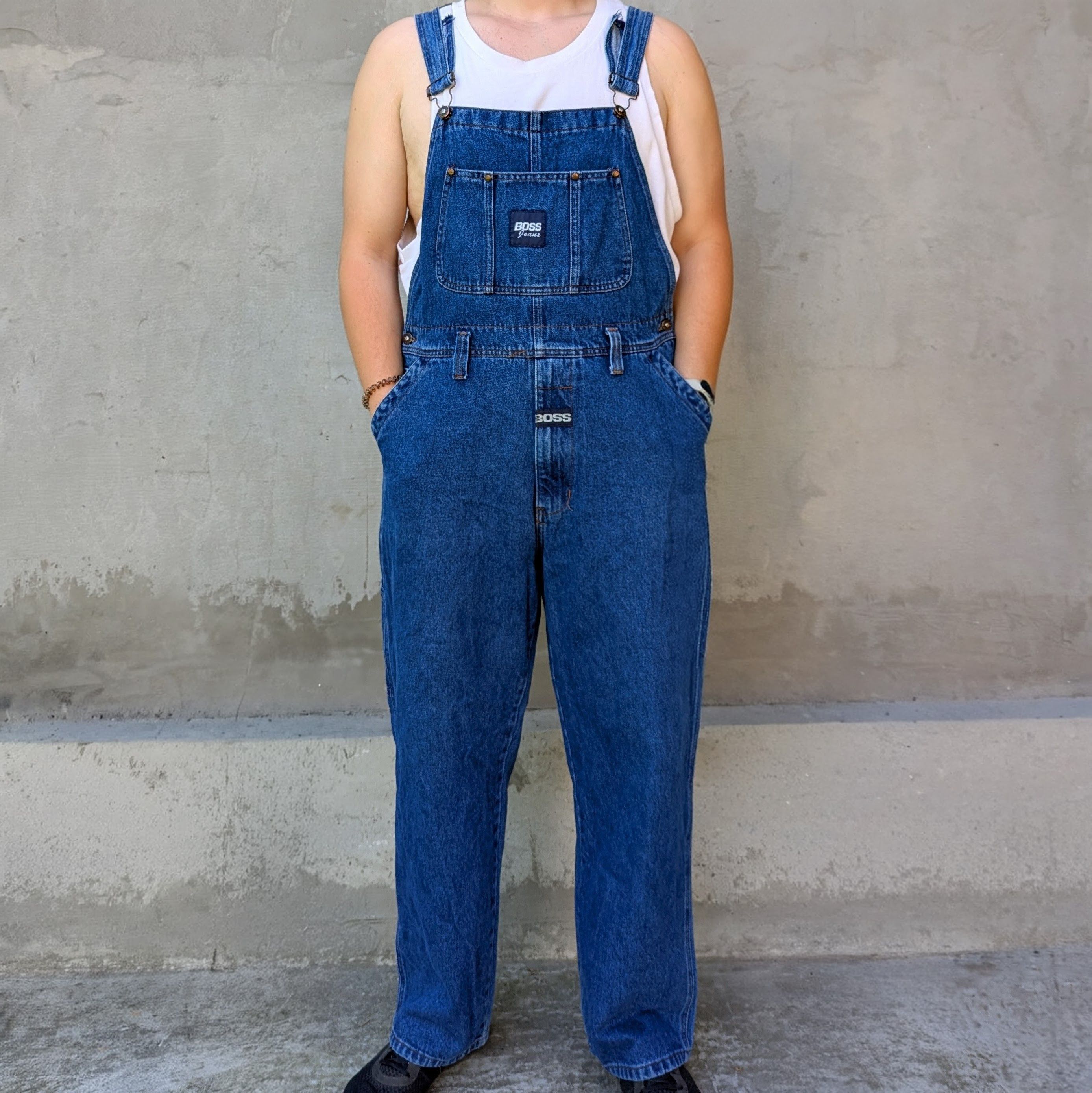Hugo Boss BOSS Jeans Denim Overalls Men’s M Blue 80s 90s Vintage Size US 32 / EU 48 - 1 Thumbnail