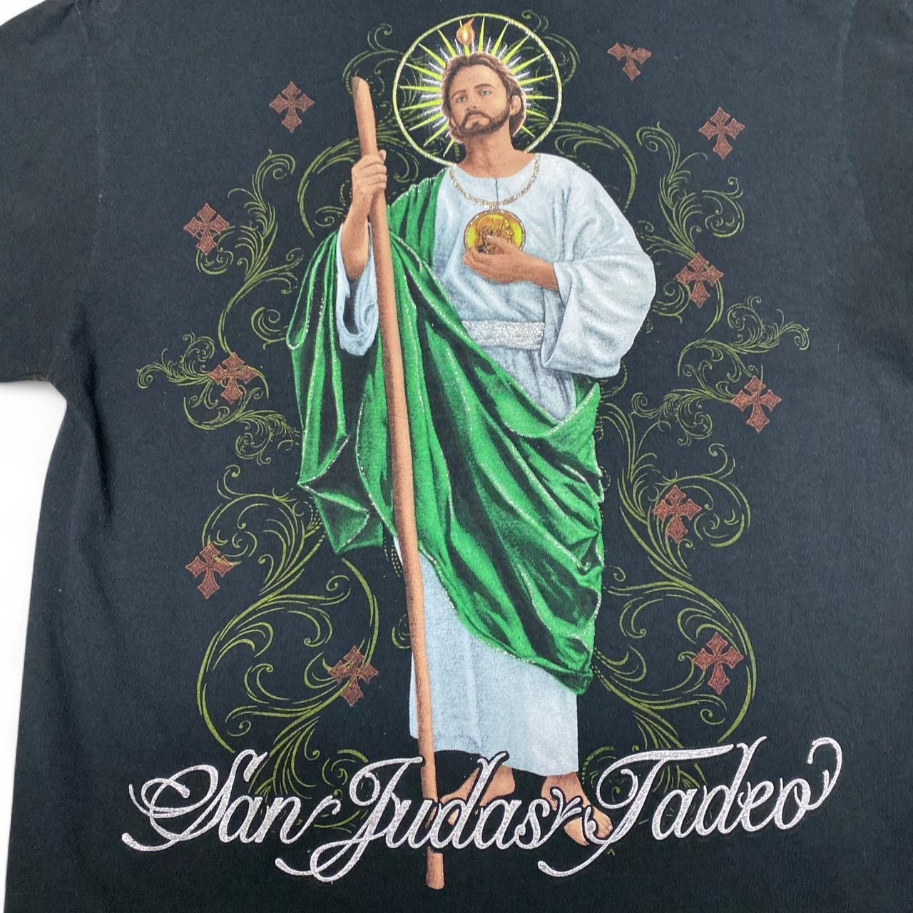 Other Y2k San Judas tadeo graphic black t-shirt Size US S / EU 44-46 / 1 - 2 Thumbnail