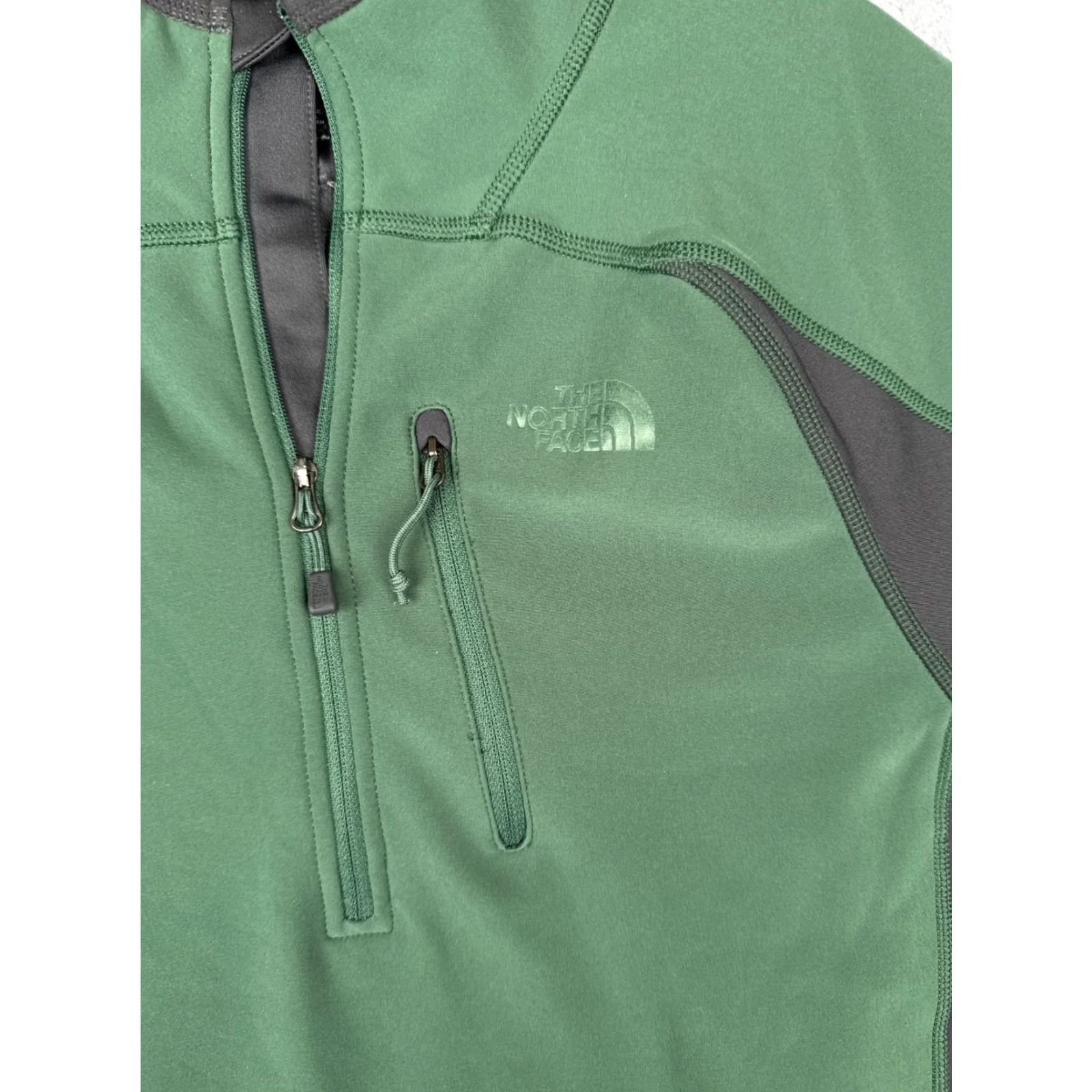 The North Face The North Face Shirt Men S Green Long Sleeve 1/4 Zip Mock Neck Colorful Outdoor All Seasons Mens Size US S / EU 44-46 / 1 - 7 Thumbnail