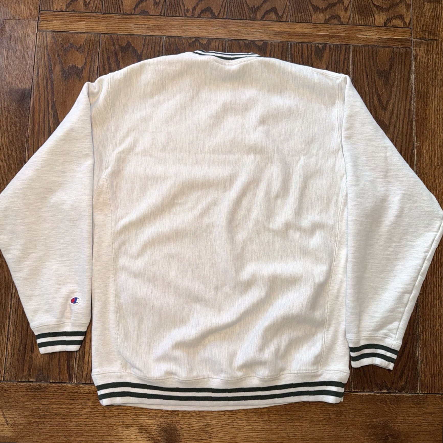 Champion VINTAGE Champion Reverse Weave Ohio Crewneck Sweatshirt Men L Gray Green Logo Graphic Print Size US L / EU 52-54 / 3 - 6 Thumbnail
