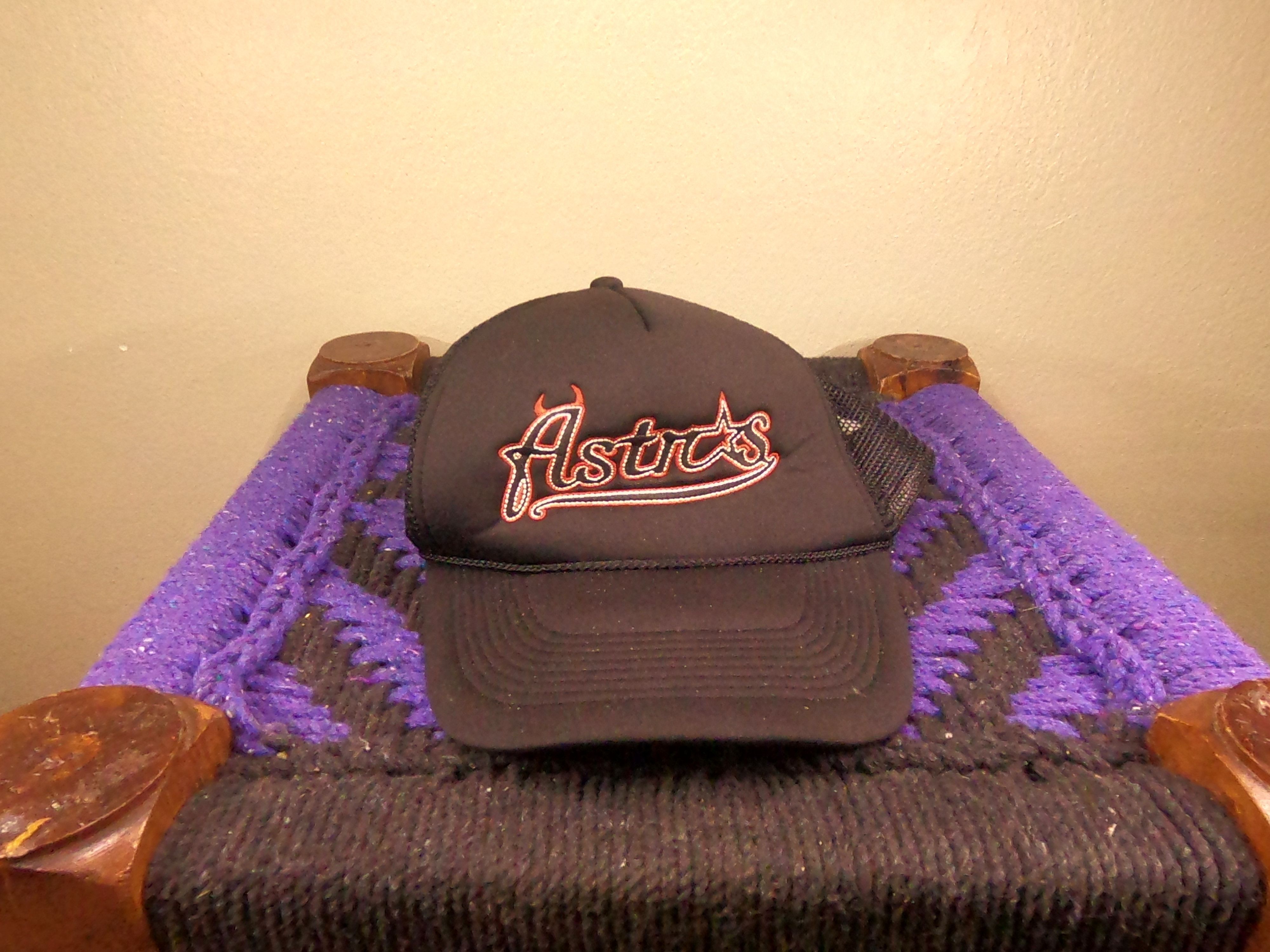 MLB Astros MLB Devil Stitching Trucker hat Size ONE SIZE - 1 Thumbnail