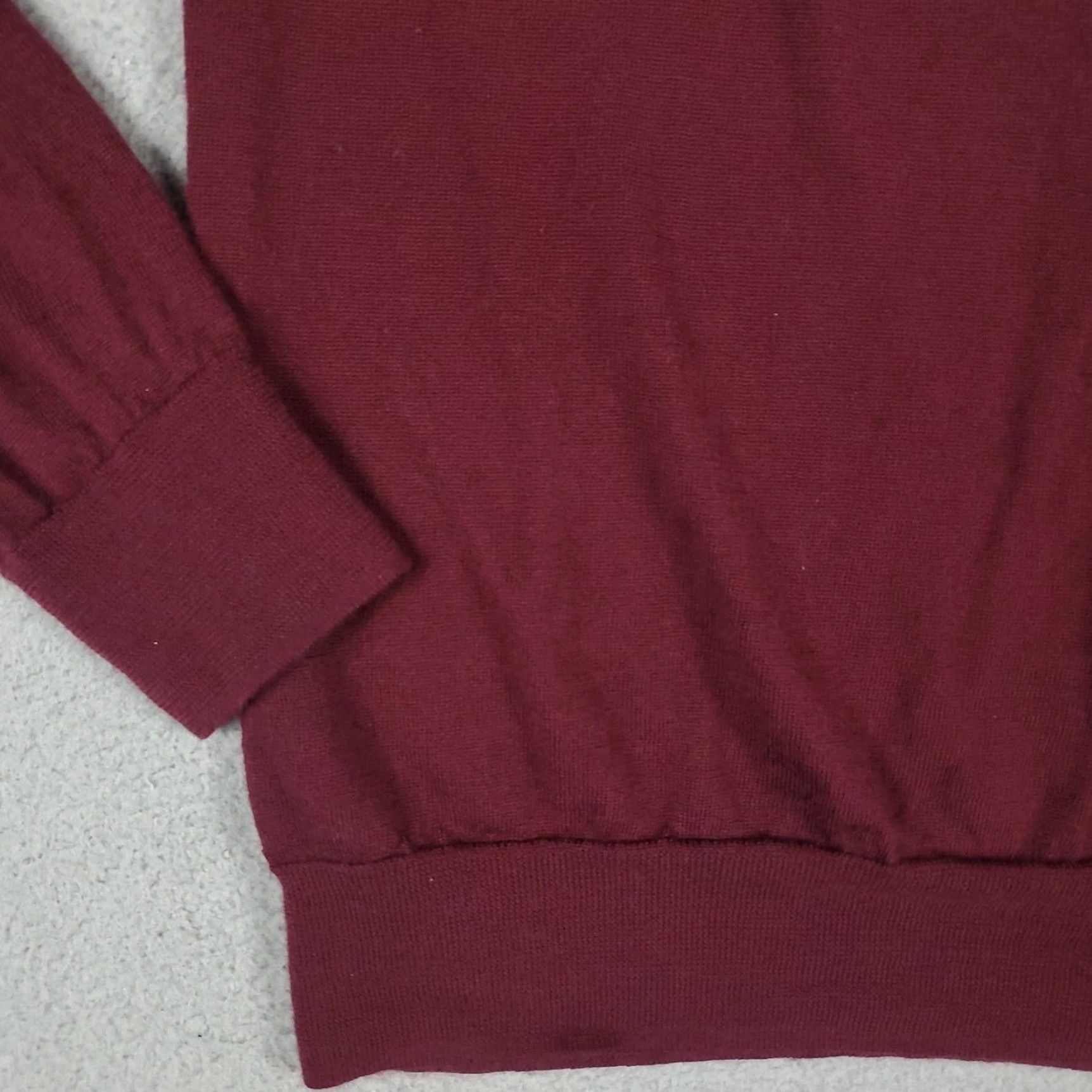 Brooks Brothers Brooks Brothers Mens Extra Large XL Burgundy Wool Striped Knit Pullover Sweater Size US XL / EU 56 / 4 - 4 Thumbnail