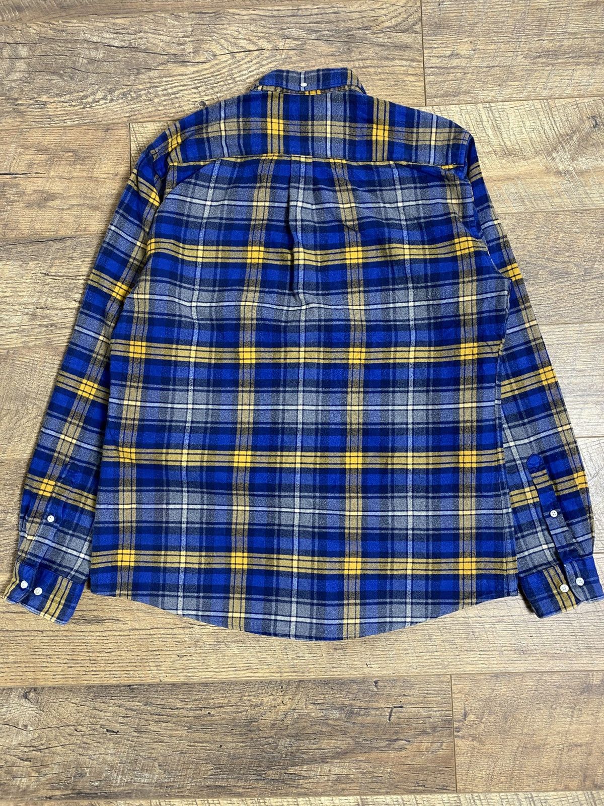 Barbour Barbour Highland Check Tailored Flannel Shirt - Blue/Yellow Size US L / EU 52-54 / 3 - 2 Thumbnail
