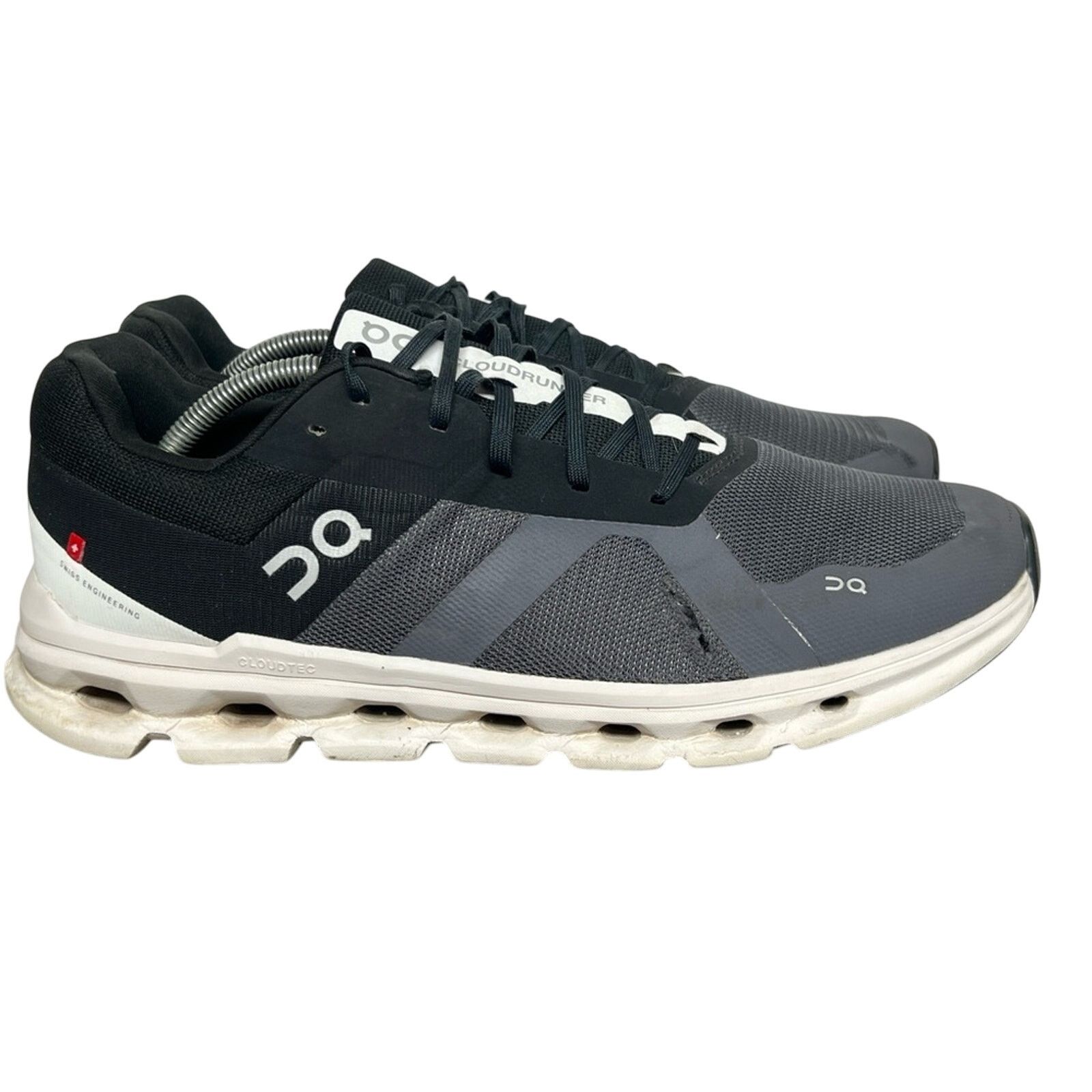 On On Cloudrunner - Men's Running Sneakers (Eclipse/Frost) 12 Size US 12 / EU 45 - 2 Thumbnail