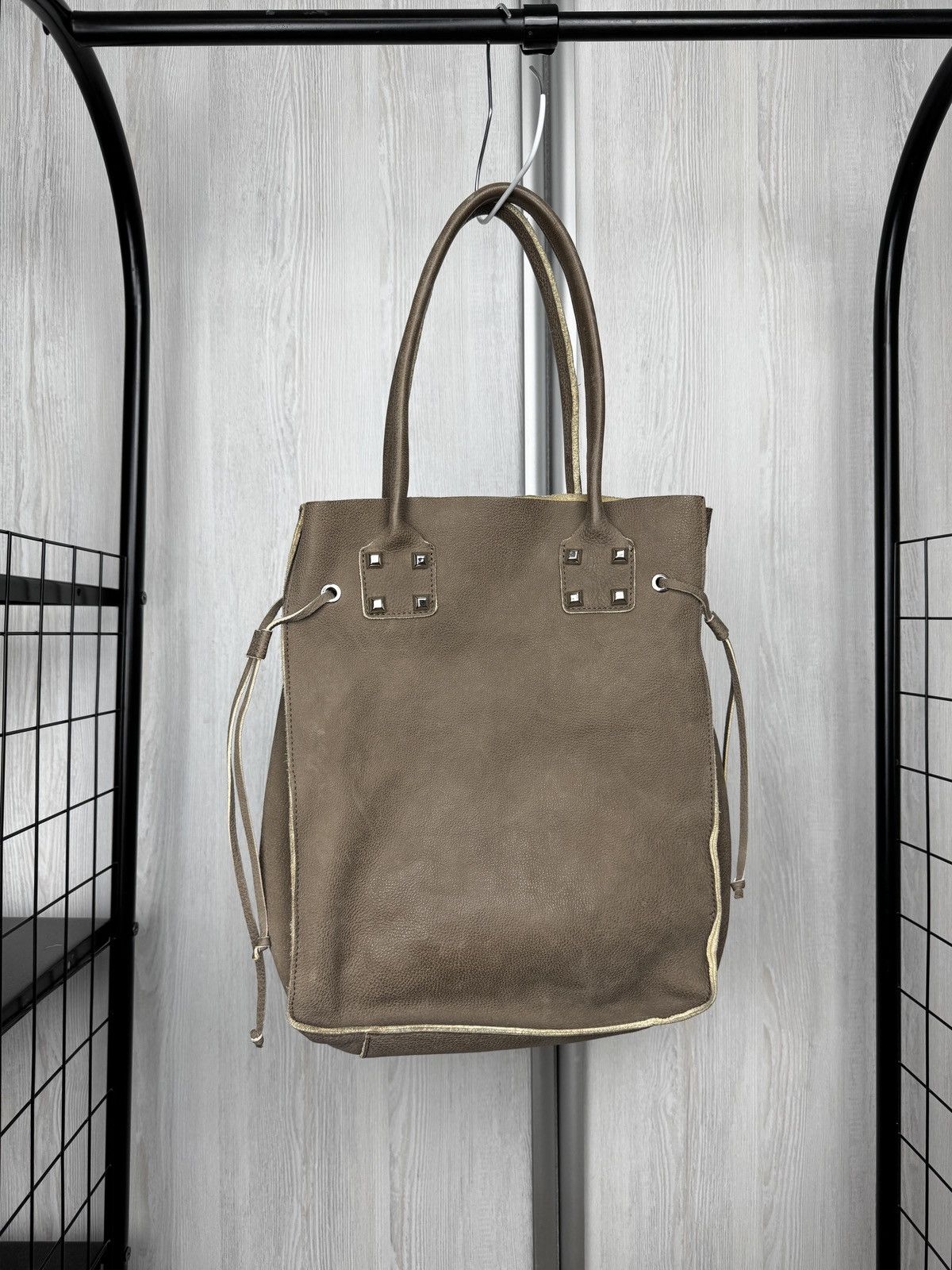Orciani Orciani beige/grey soft leather tote bag Size ONE SIZE - 2 Thumbnail