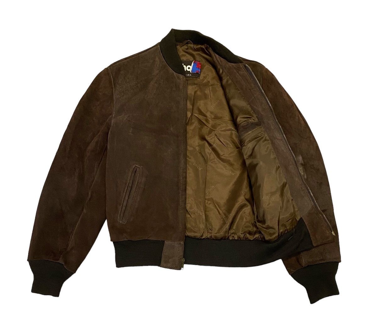 Schott Vintage Schott Suede Leather Bomber Jacket Size 38 Size US S / EU 44-46 / 1 - 20 Thumbnail