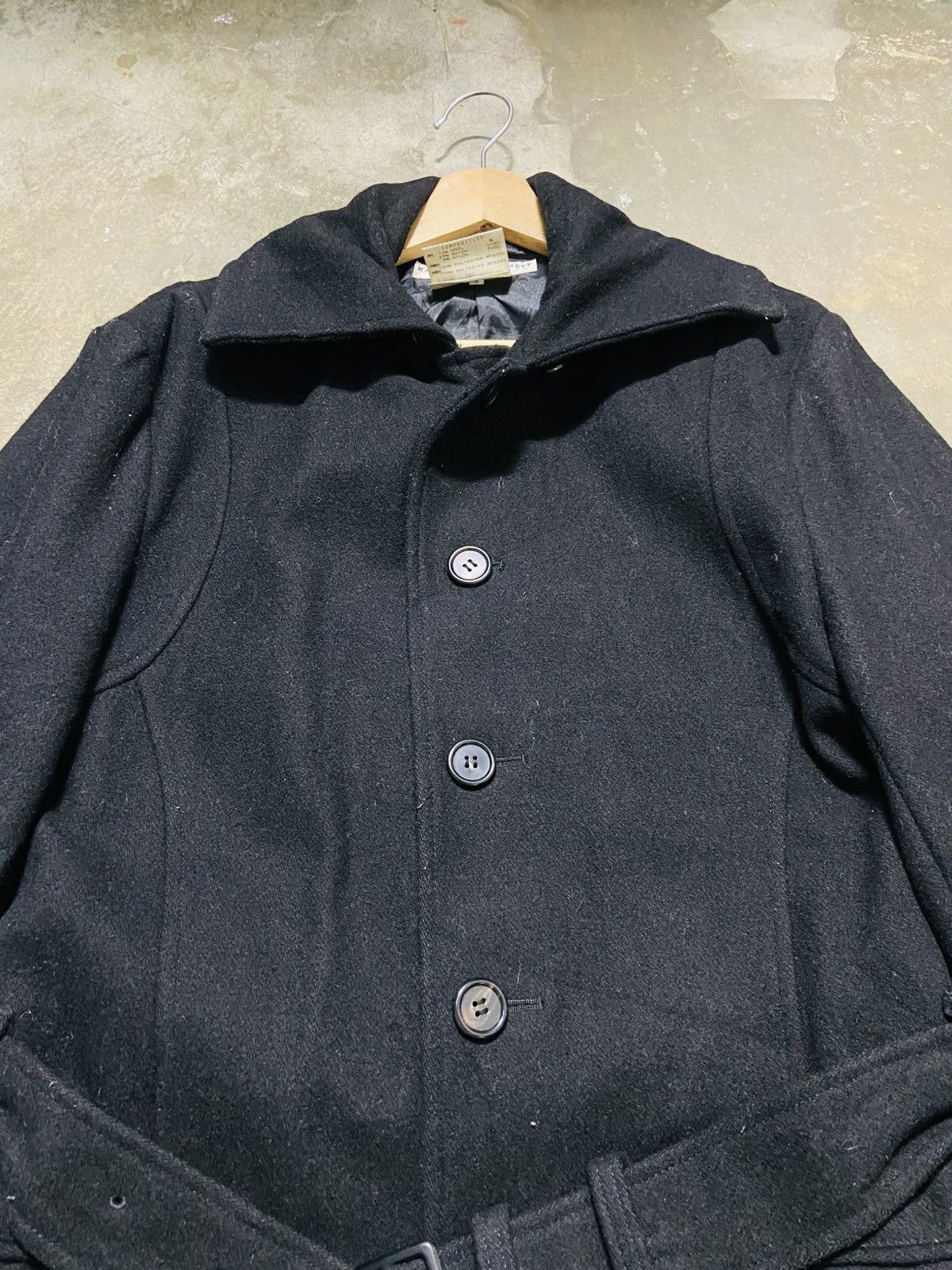 Katharine Hamnett London Katharine Hamnett London Wool Jacket with Belt Size US L / EU 52-54 / 3 - 8 Thumbnail