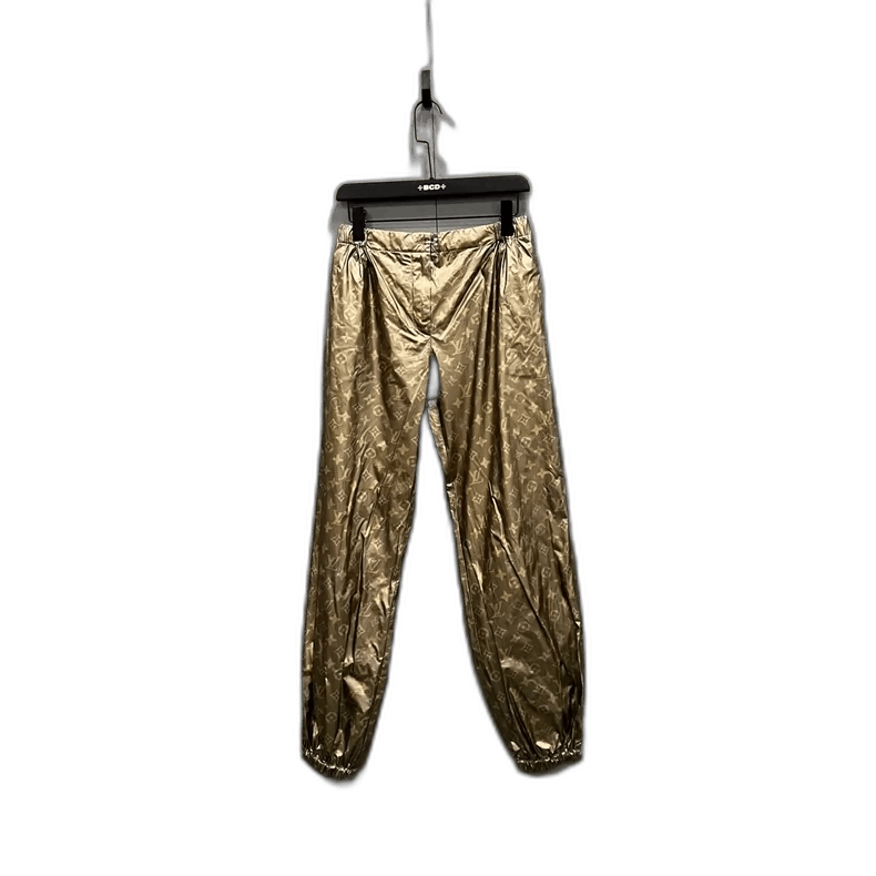 Louis Vuitton Louis Vuitton Gold Logo Printed Pants Size US 38 / EU 54 - 1 Thumbnail