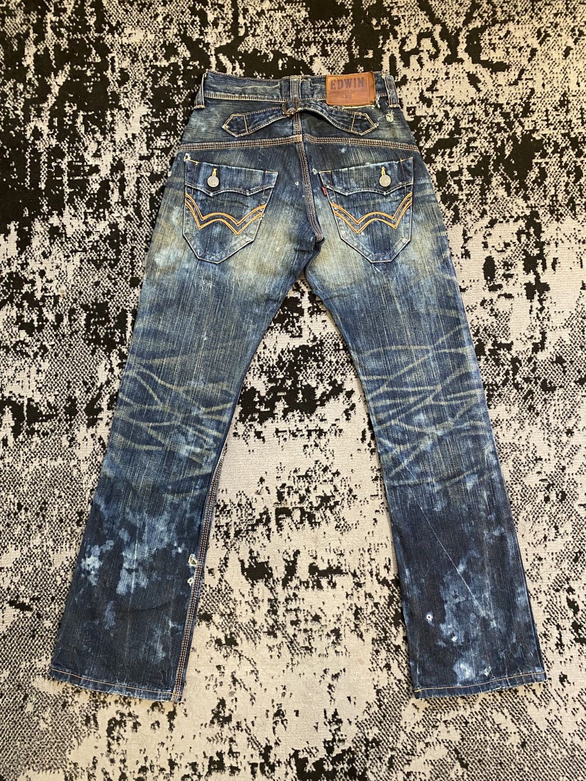 Edwin Edwin Distressed Rusty Denim Jeans Vintage Japanese Brand Size US 26 / EU 42 - 2 Thumbnail