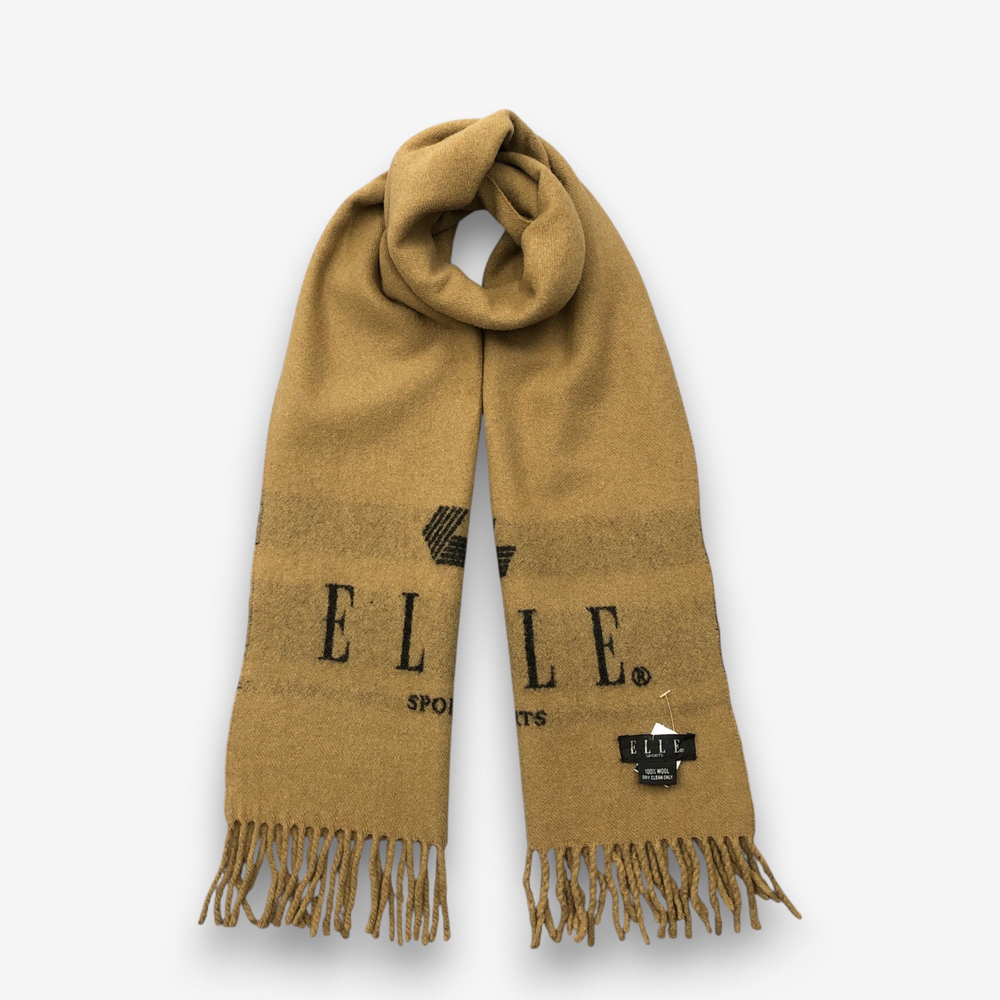 Japanese Brand Vintage Elle Scarf Muffler Wool Winter Scarves Size ONE SIZE - 1 Thumbnail