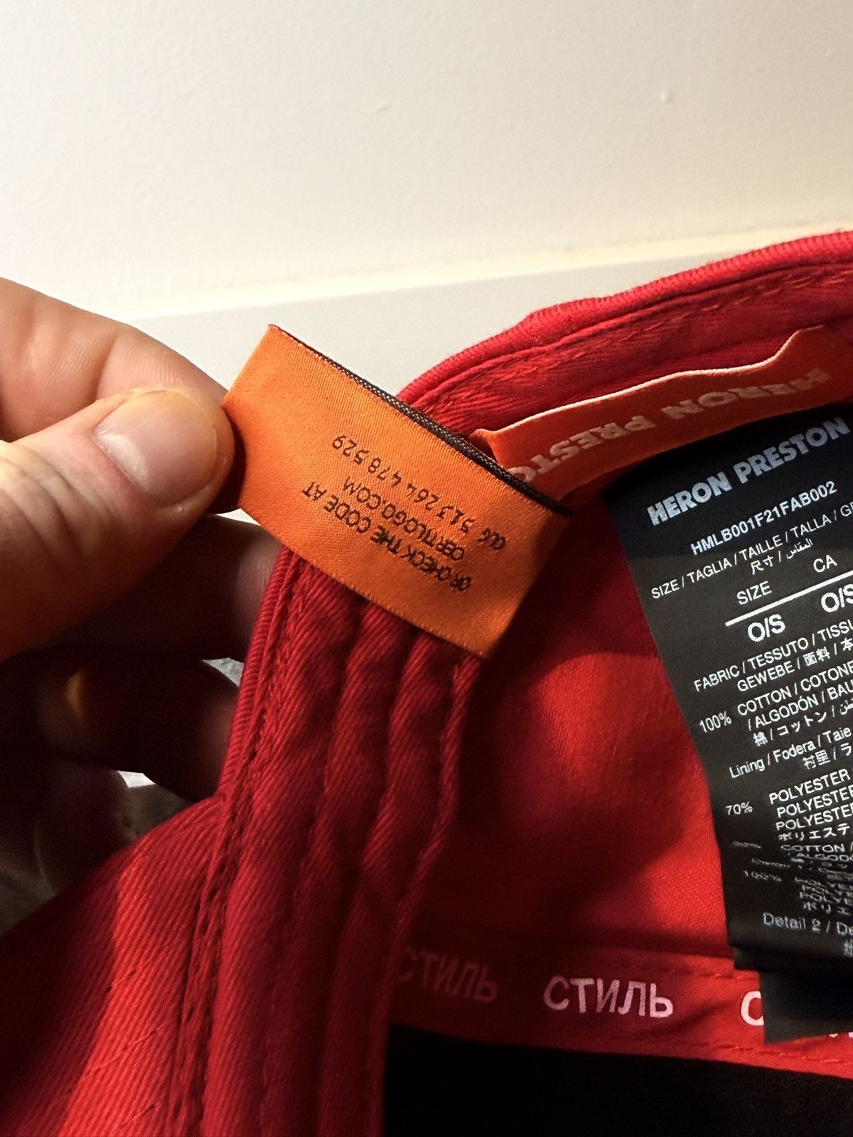 Heron Preston Heron Preston ‘Ctnmb’ Red Sports Cap Size ONE SIZE - 6 Thumbnail