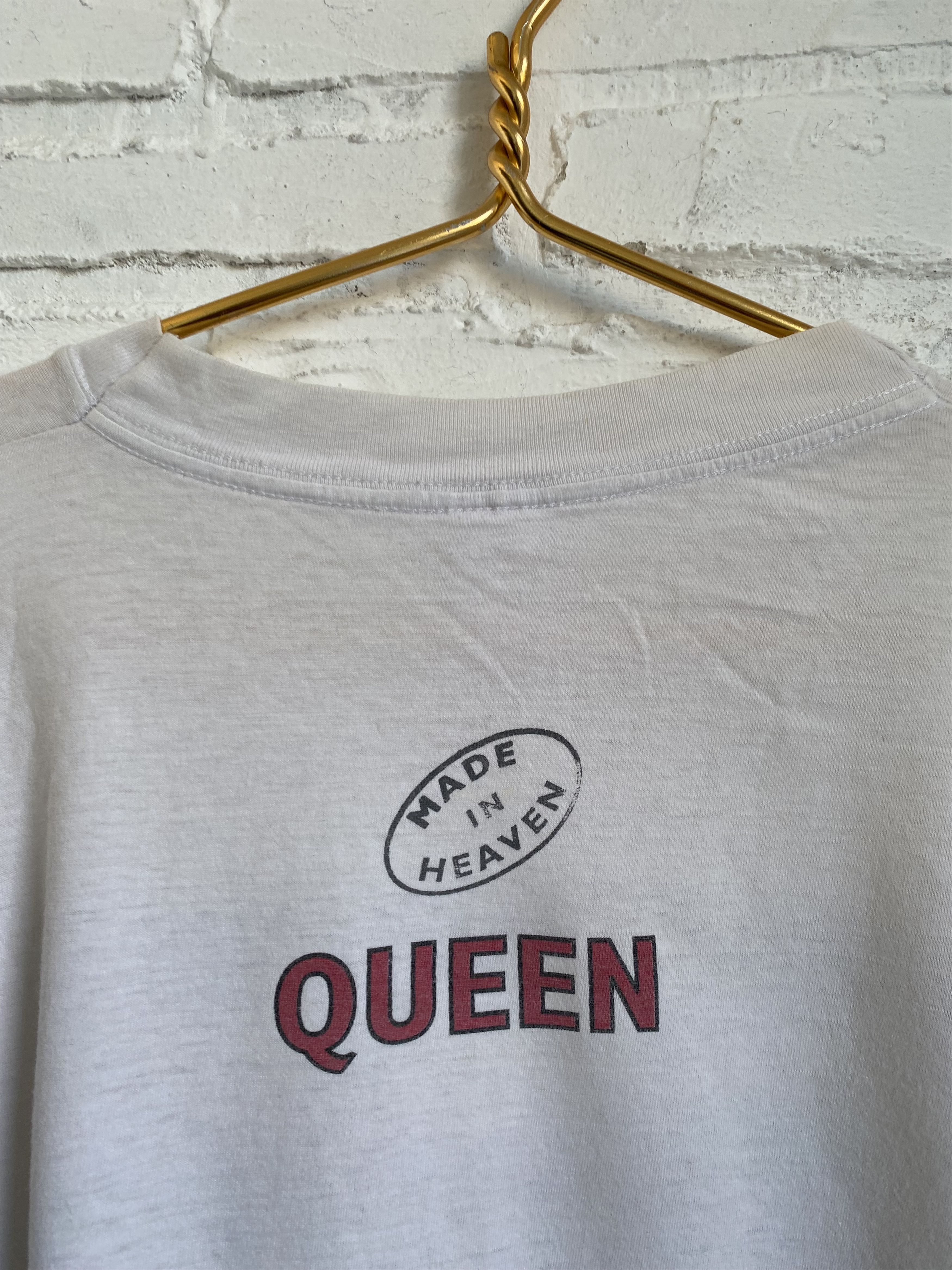 Band Tees × Vintage Vintage 1995 Queen Made in Heaven t-shirt Size US L / EU 52-54 / 3 - 4 Thumbnail