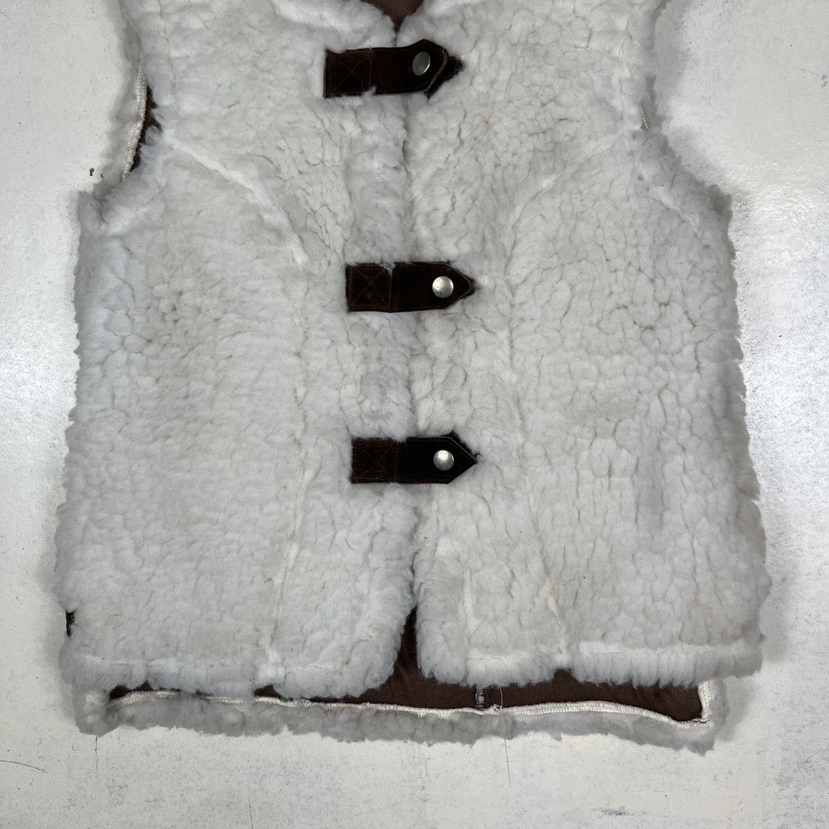 Vintage Equitex Faux Fur Pile Vest Made In England
