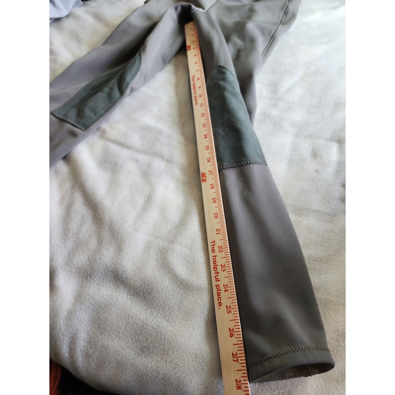 Other Horze Active Women's Fleece Lined Riding Tights Size 32 Gray Size 32" / US 10 / IT 46 - 5 Thumbnail