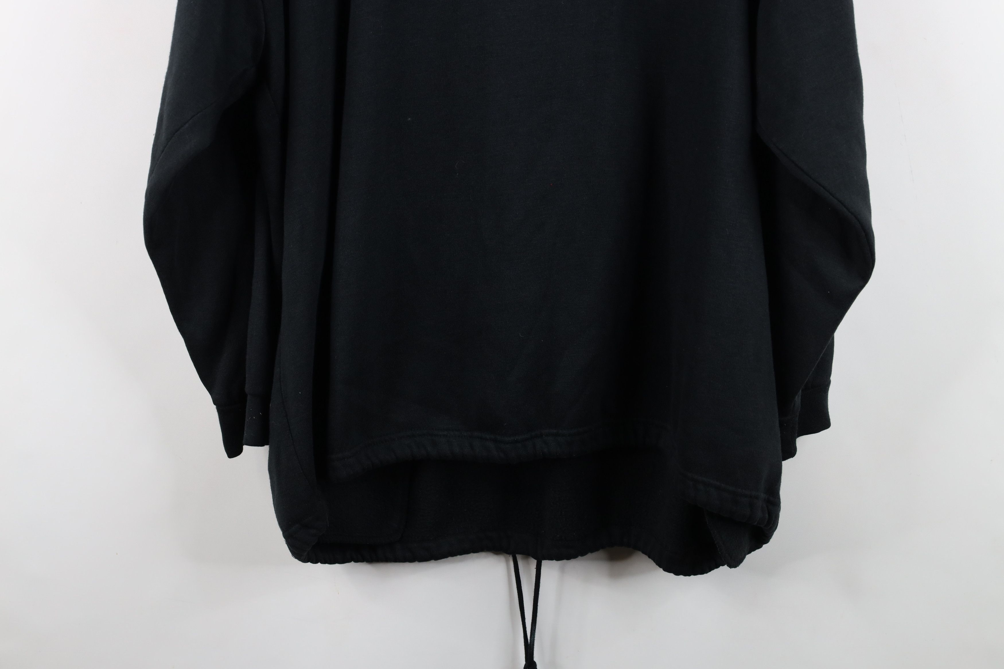 Vintage Vintage 90s Streetwear Quilted Bib Baggy Sweatshirt Black Size 3XL / US 20-22 - 15 Thumbnail