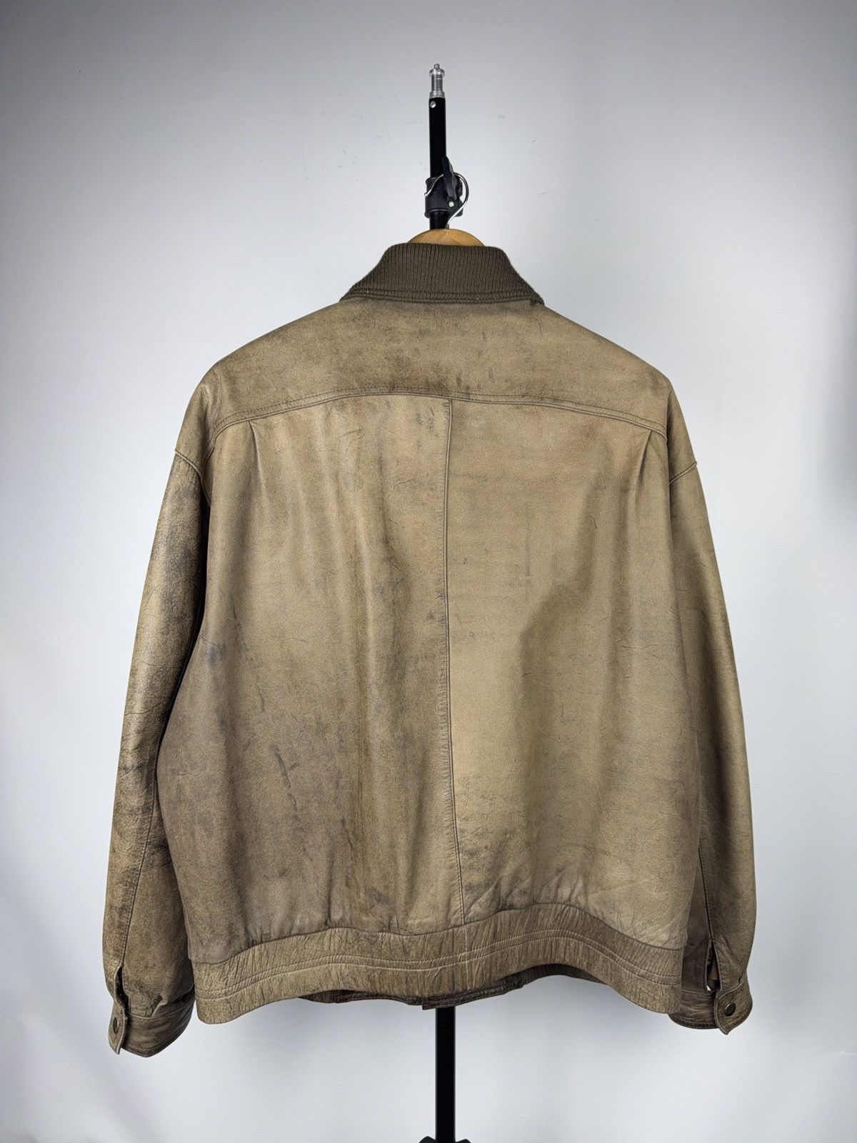 Genuine Leather Vintage Leather Bomber Aviator Flight Jacket Avirex Style Size US L / EU 52-54 / 3 - 8 Thumbnail