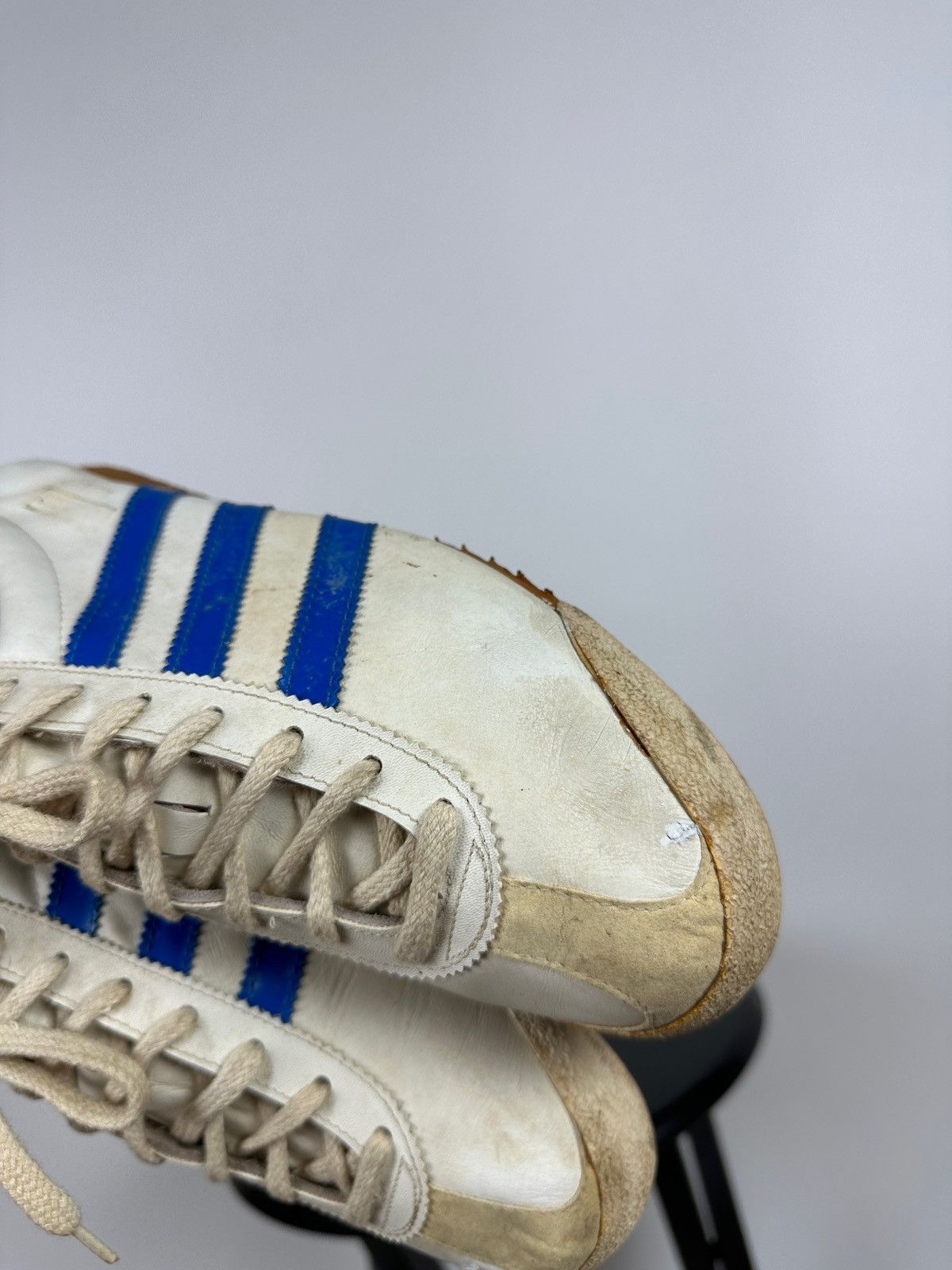 Adidas 1970-80s Adidas Rom Leather Sneakers Made In Austria Size US 9 / EU 42 - 21 Thumbnail
