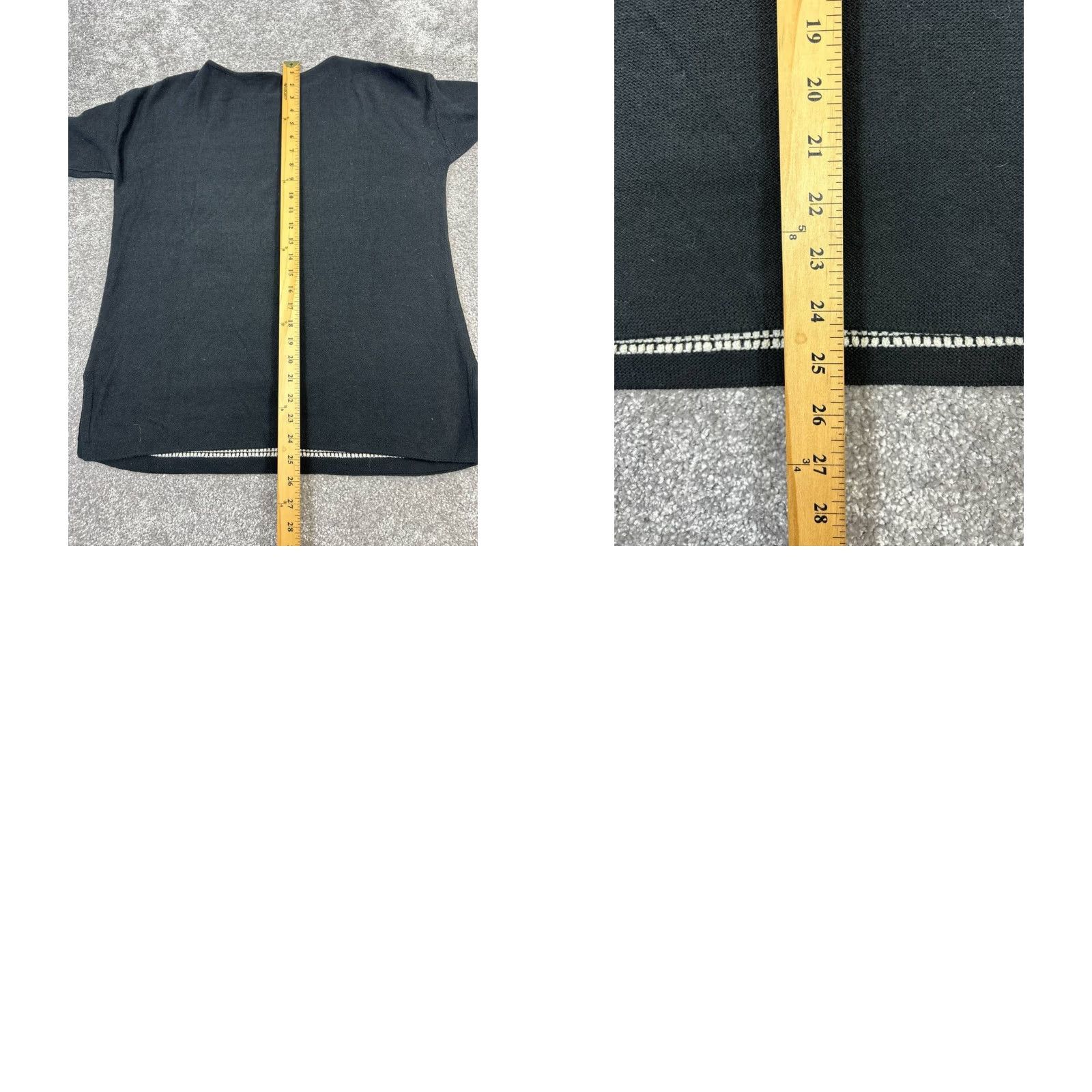 J. Jill VINTAGE J. Jill Sweater Pullover Womens Small Black White Striped Knit Casual Fall Winter Spring Size S / US 4 / IT 40 - 8 Thumbnail