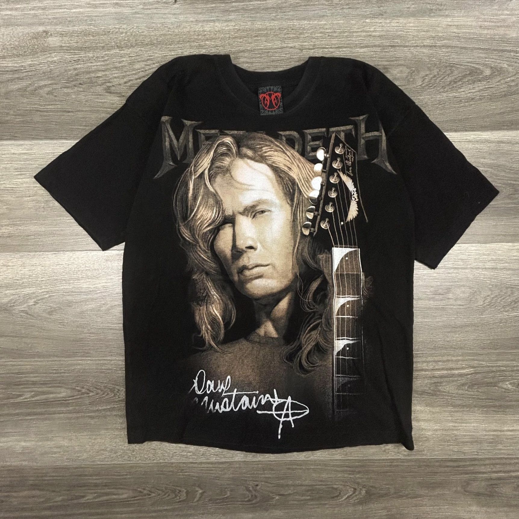 Vintage VINTAGE Megadeth Shirt Mens Large Black Dave Mustaine Rock Metal Band Tee 90s Size US L / EU 52-54 / 3 - 2 Thumbnail