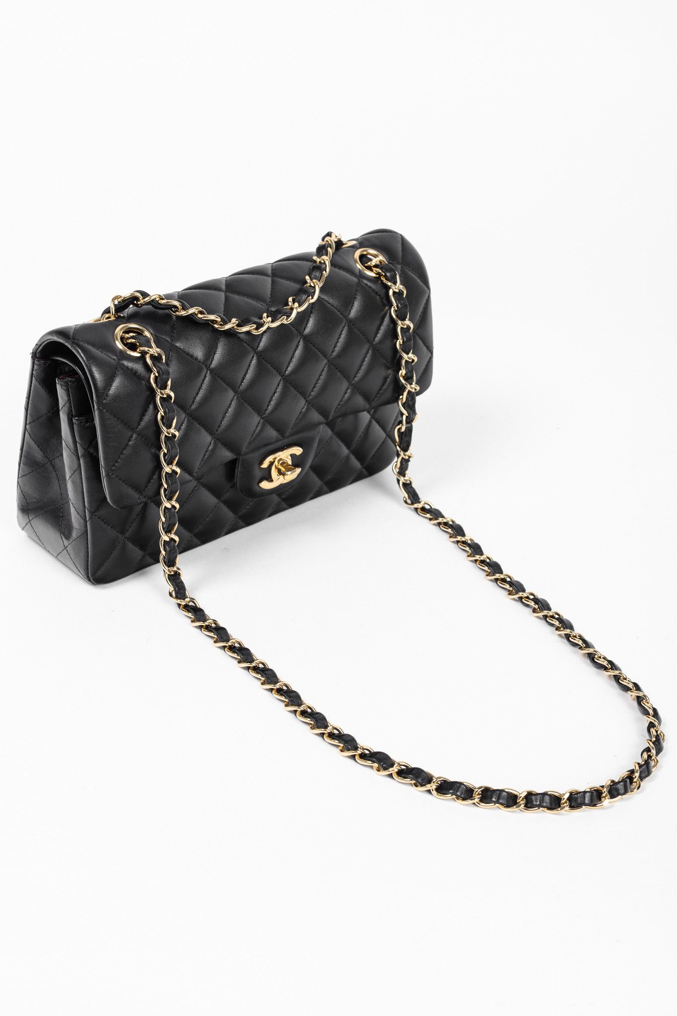 Chanel Chanel Small Classic Black Lambskin Quilted Double Flap Bag Size ONE SIZE - 6 Thumbnail