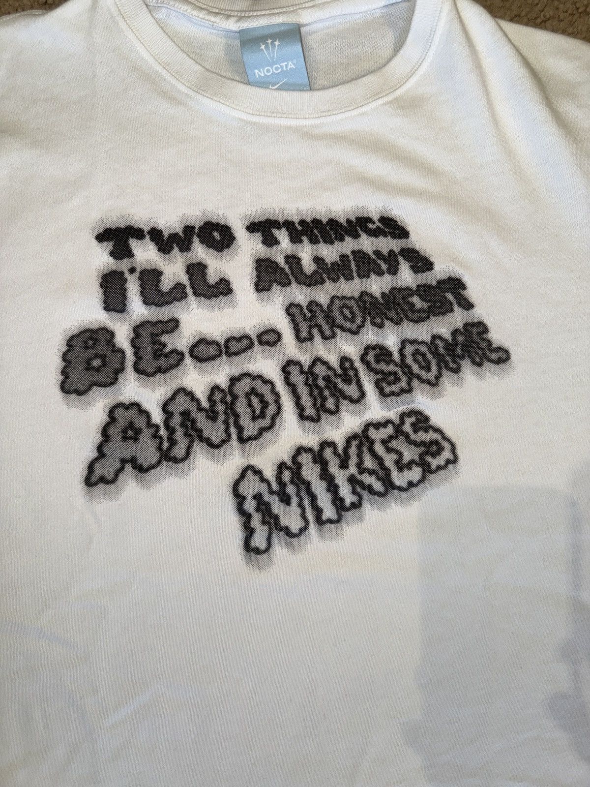 NOCTA × Nike Nike x Nocta Be Honest T-Shirt White Size US L / EU 52-54 / 3 - 4 Thumbnail