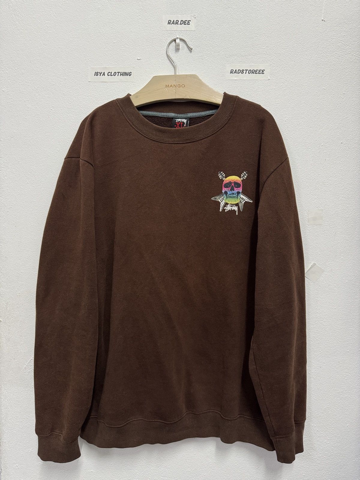 Stussy Vintage Stussy Skeleton Guitar Sweatshirt Size US XL / EU 56 / 4 - 2 Thumbnail