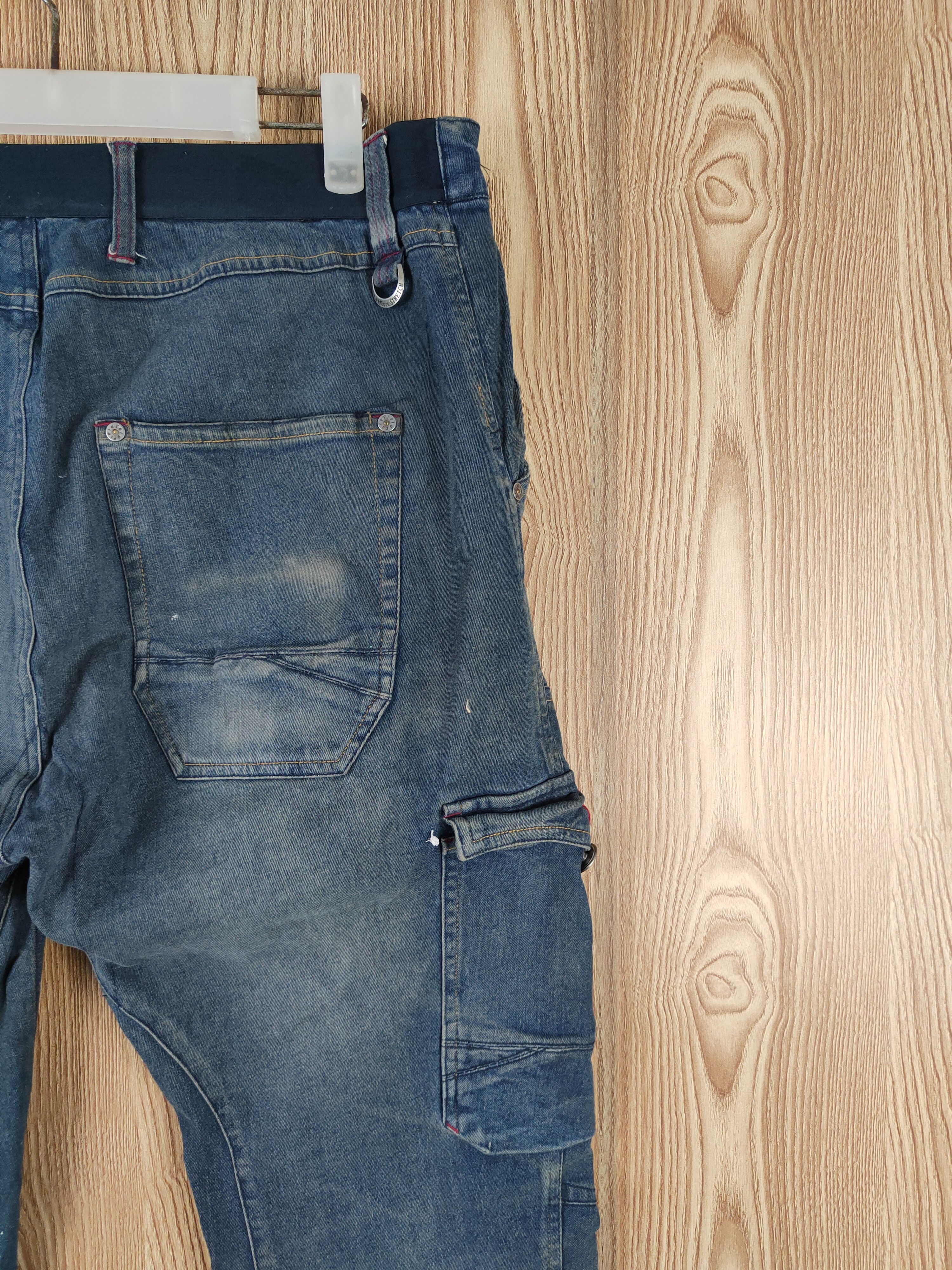 Japanese Brand FieldCore Blue Distressed Ripped Jeans #W098 Size US 34 / EU 50 - 10 Thumbnail