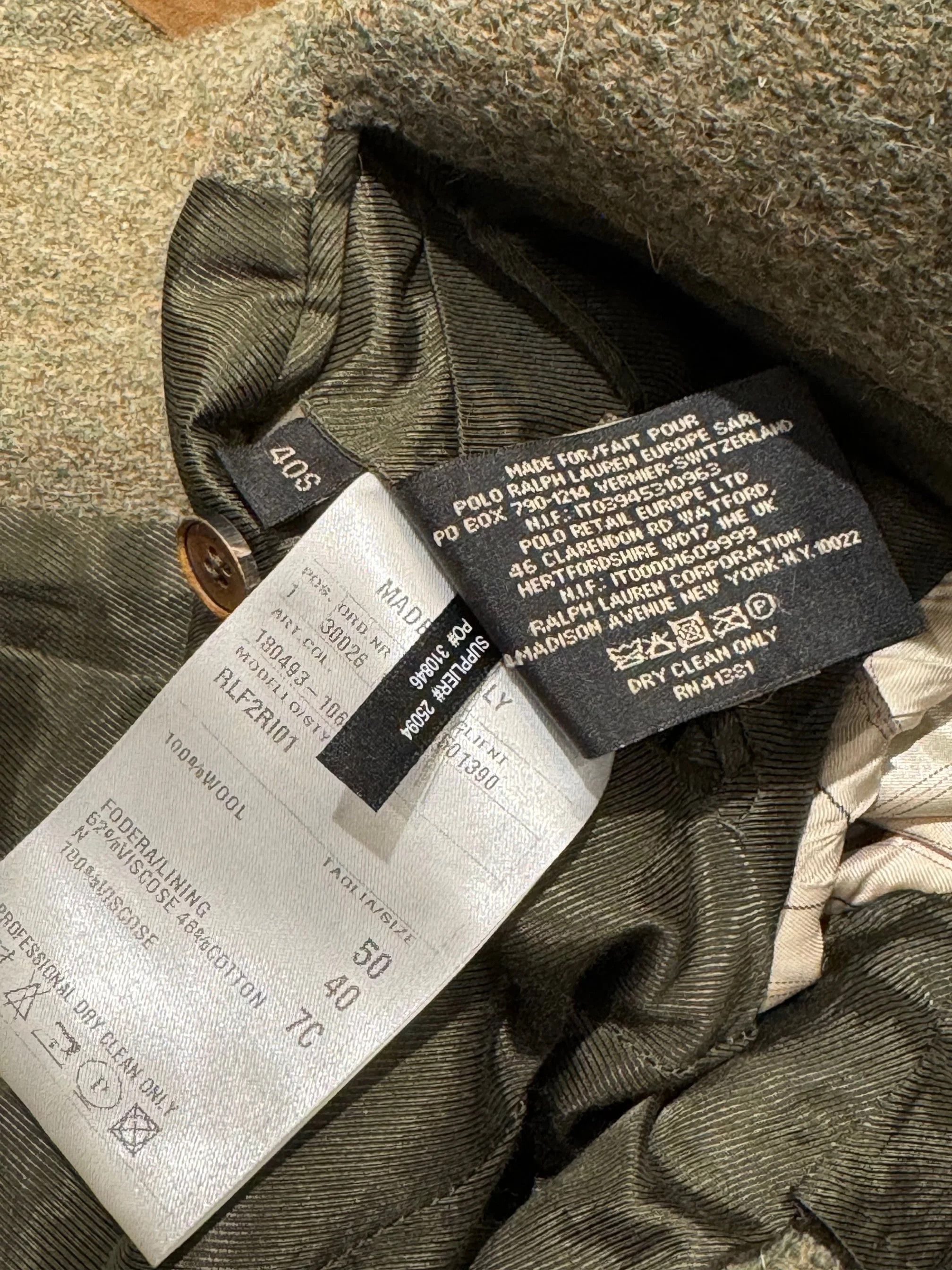 Ralph Lauren RRL Ralph Lauren Harris Tweed Hacking Jacket Size 40S - 9 Thumbnail