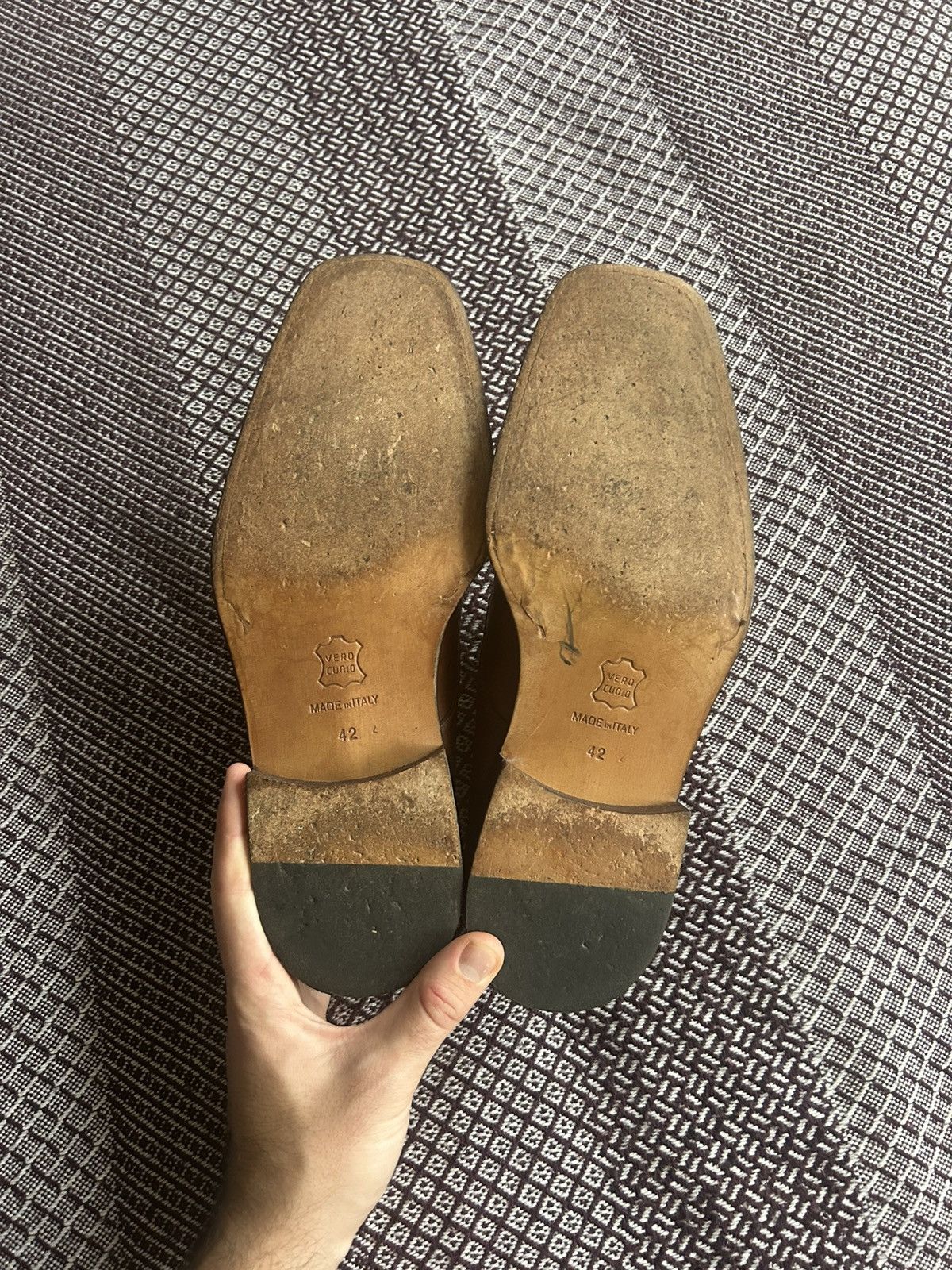 Vintage Vintage Brown 70s Mens Maestro Shoes Solid Style Size 42 Size US 9 / EU 42 - 9 Thumbnail