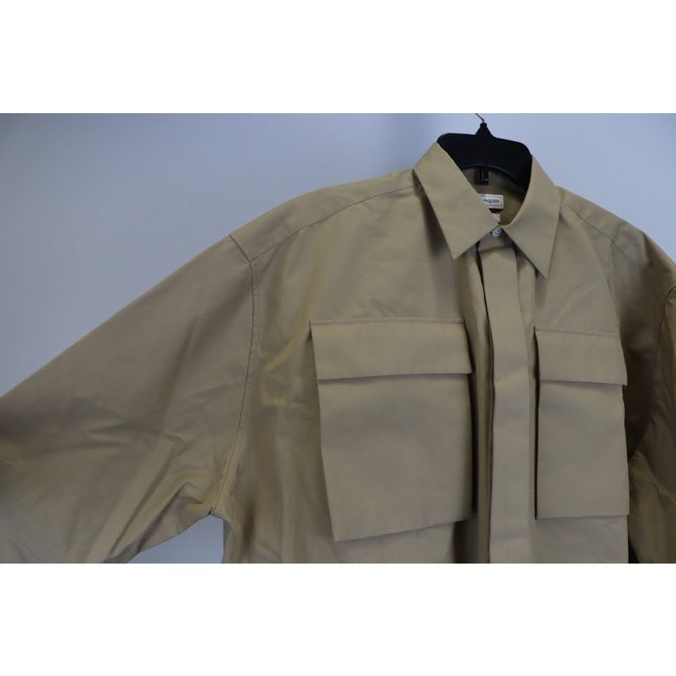 Alexander McQueen o1rshd1 Button Up Shirt in Brown Size US S / EU 44-46 / 1 - 12 Thumbnail